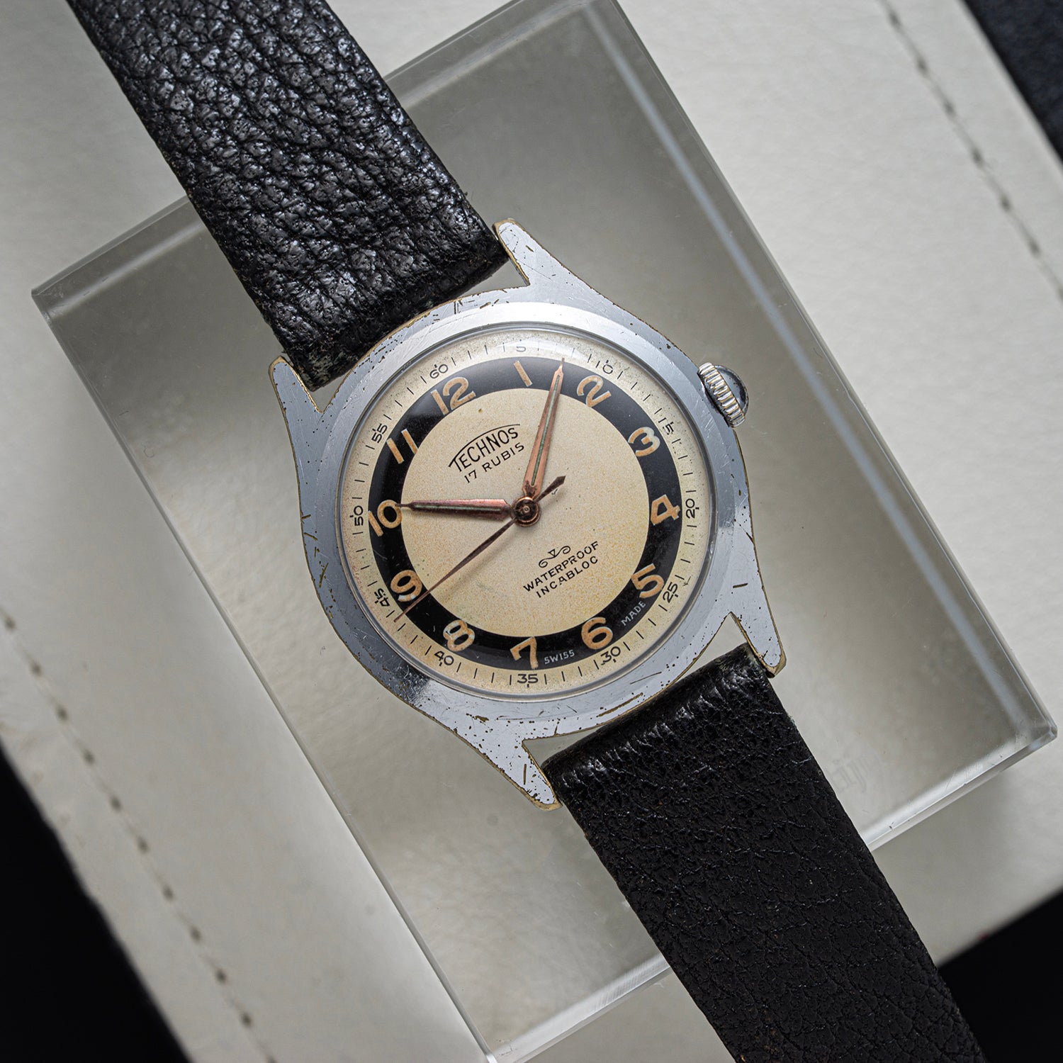Technos, Cal. 1100, Men’s Manual Wind Vintage Watch, 1957