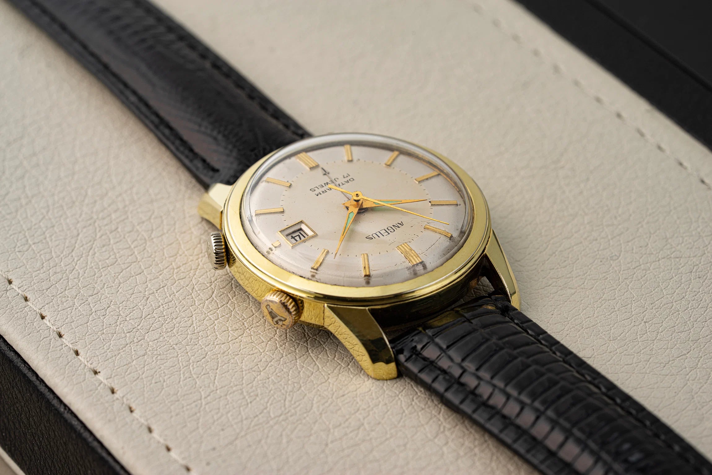 Angelus Datalarm, Ref. 10/11B, Cal. AS 1568N, Men’s Watch, 1958