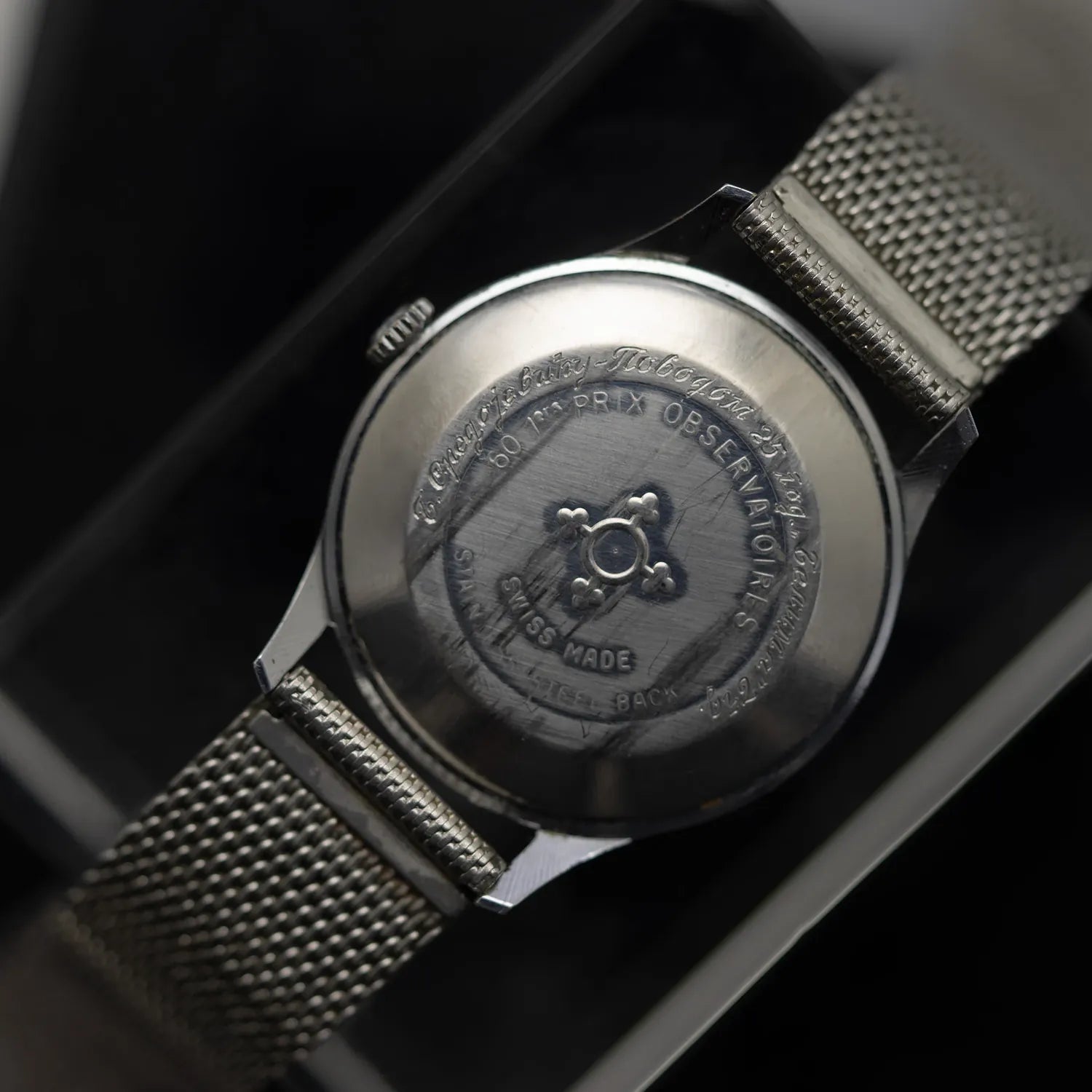 Cortebert Grand Prix Observatoires Men's Dress Vintage Watch – back case