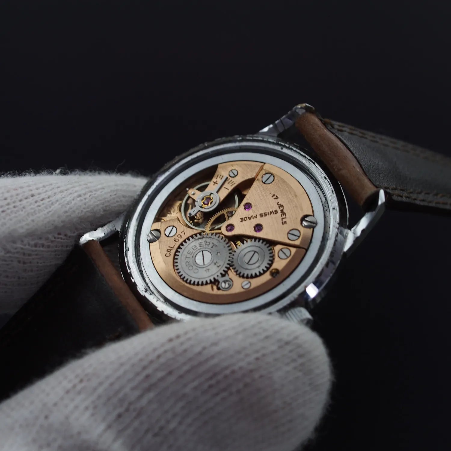 Cortebert Sport Ref. 9556, Cal. 697 – movement close-up