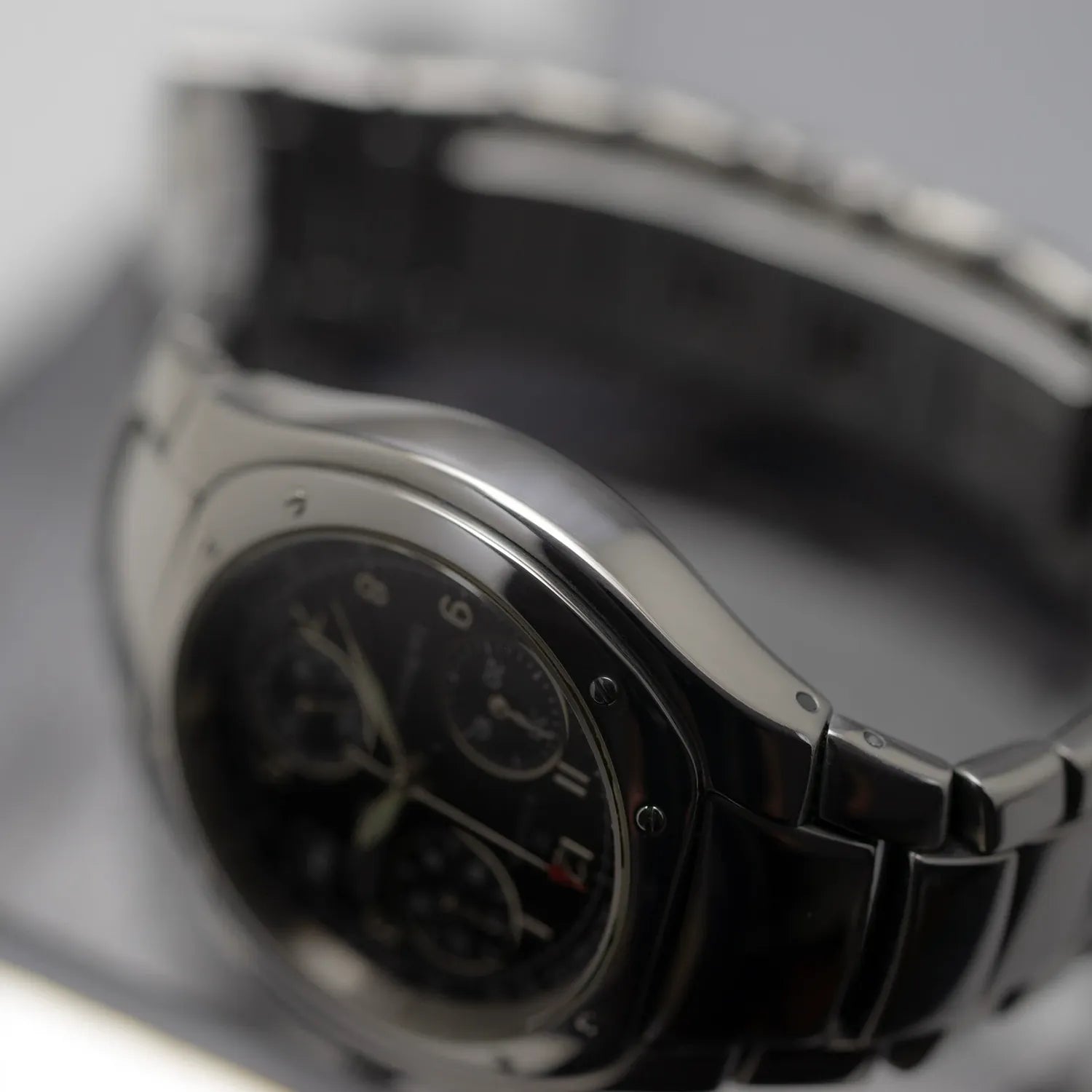 Edox Les Bemonts Chronograph Lady Watch, Ref 01901 – side view alternative angle