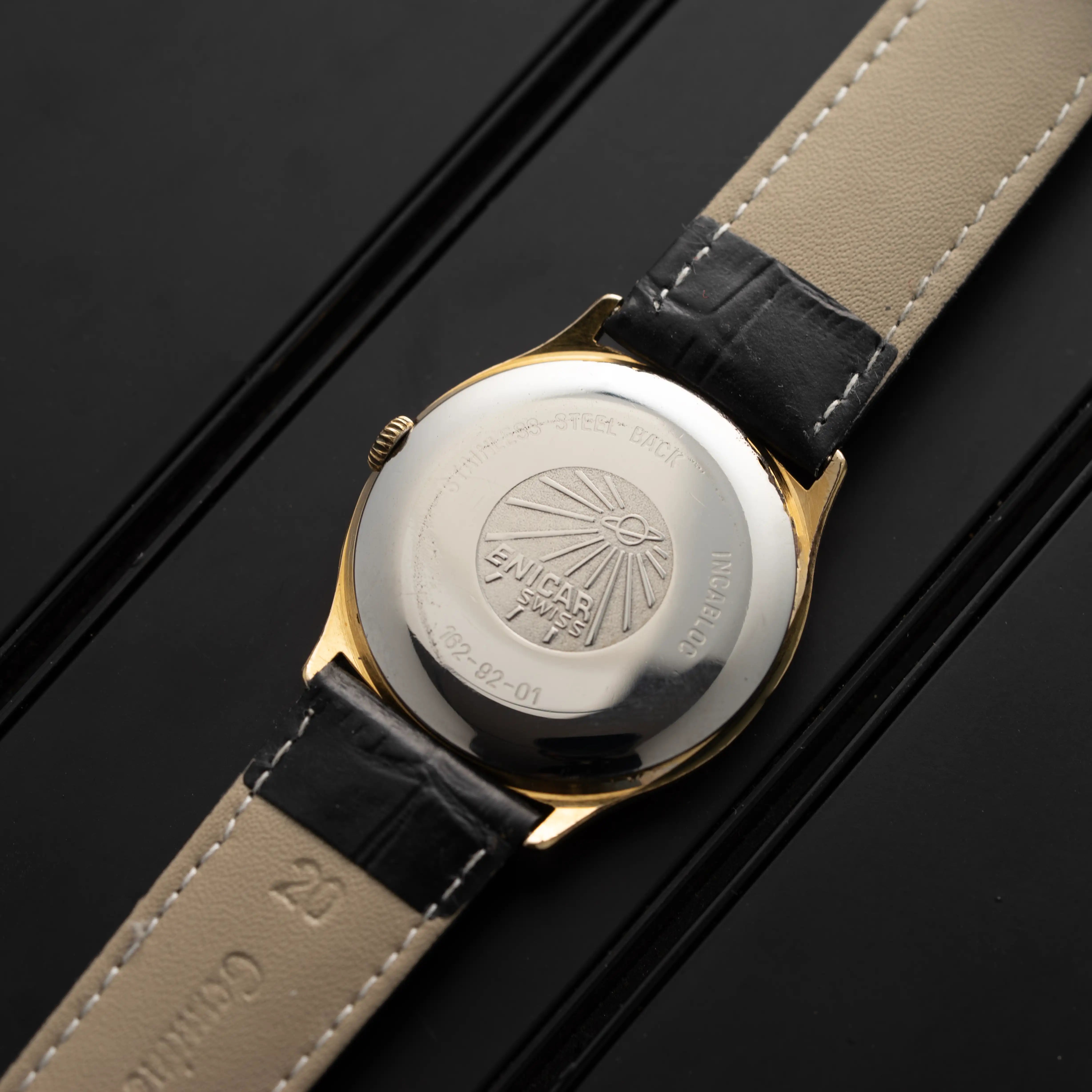 Enicar, Ref. 162.92.01, Cal. AR 164, Men’s Manual Wind, 1974 caseback