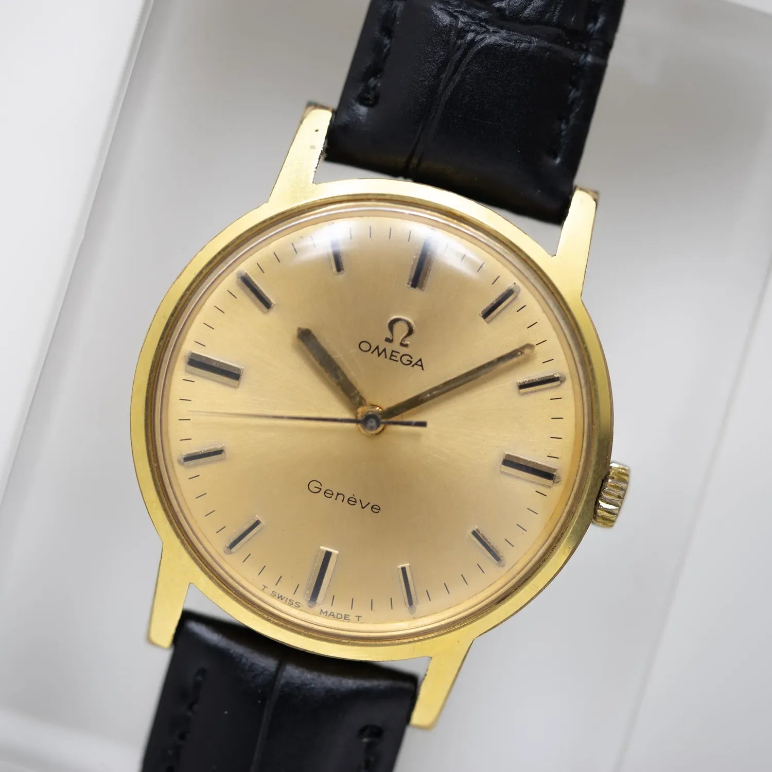 Geneve Gold Watch Omega 1970 Geneve Omega Geneve, 601, Men's Dress