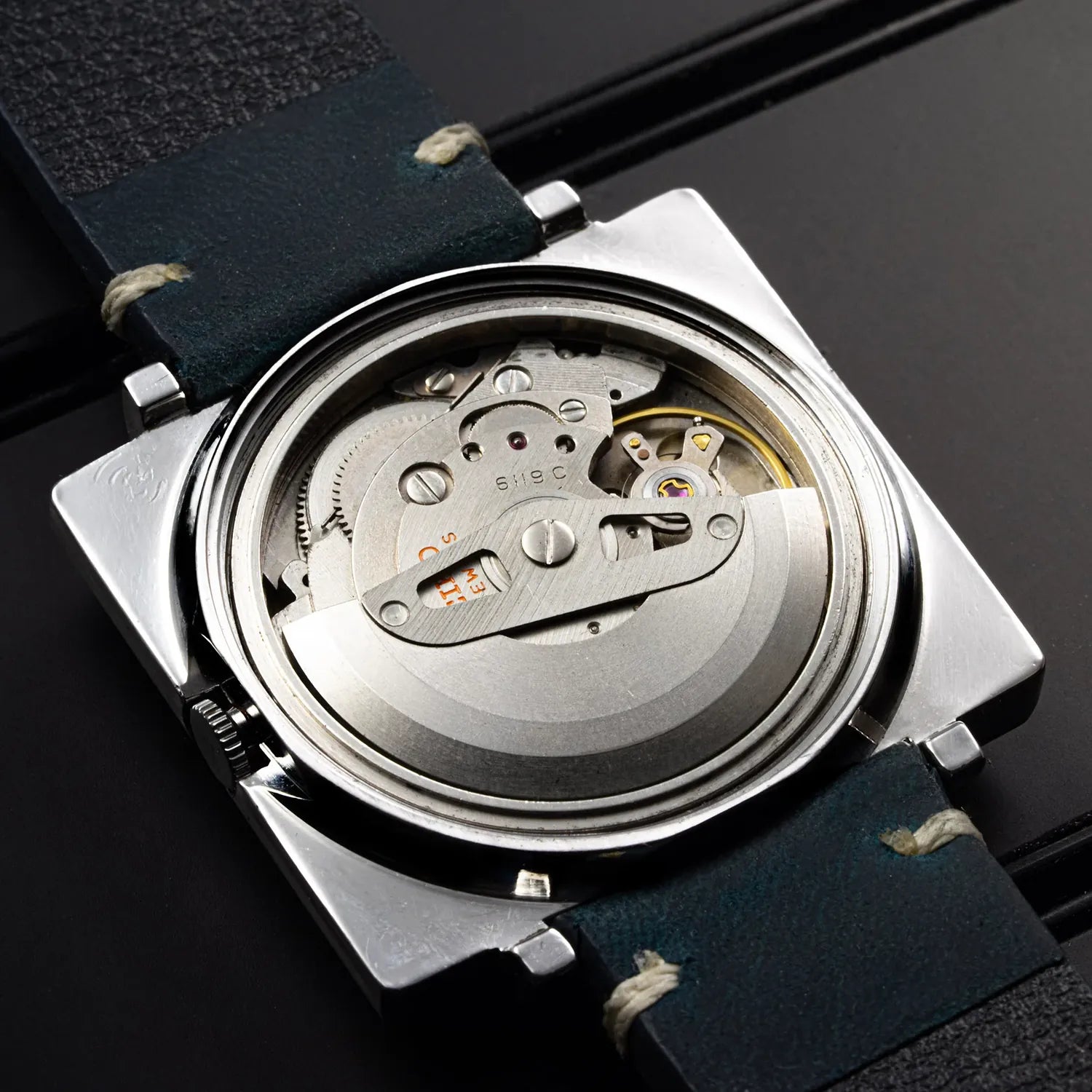Seiko 5 Square, Ref. 6119-5401, Men’s Automatic Watch – dial close-up