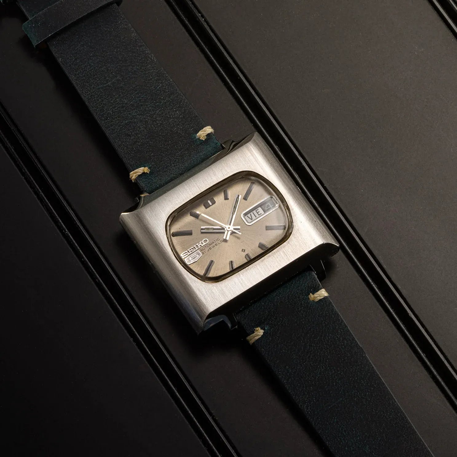 Seiko 5 Square, Ref. 6119-5401, Men’s Automatic Watch – side view