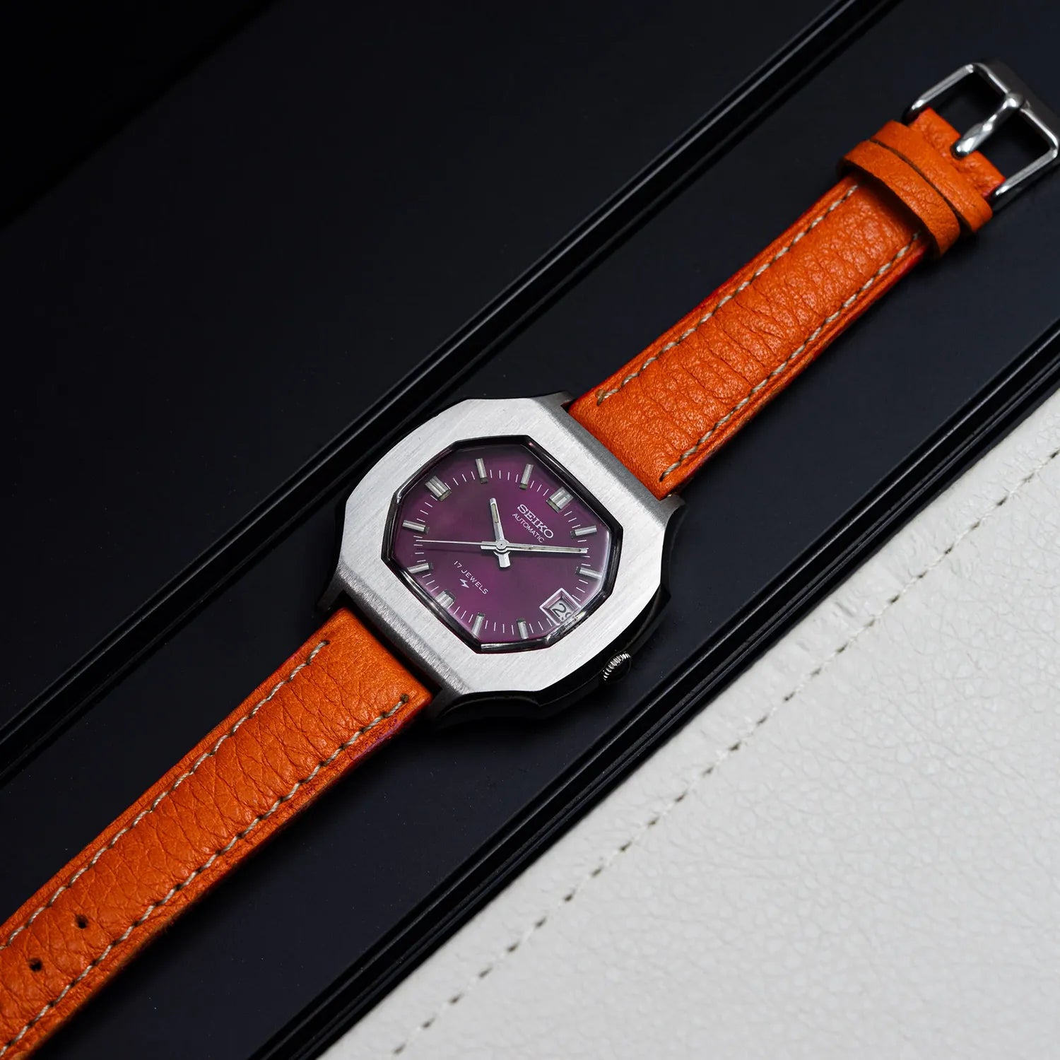 Seiko 7005-5020, Cal. 7005, Men’s Automatic Vintage Watch – strap detail