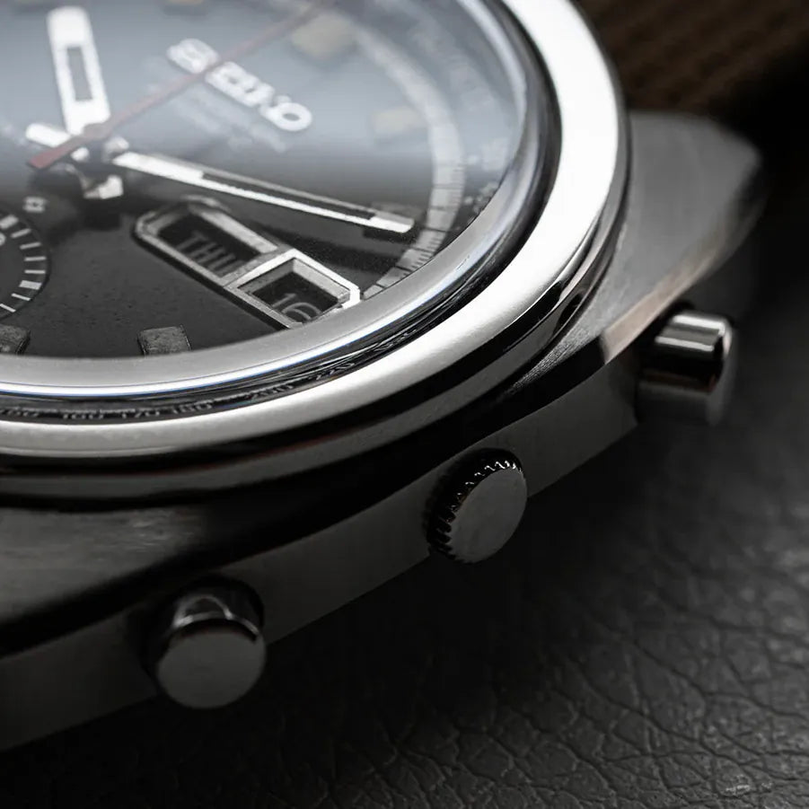 Seiko Ref. 6139-6012, Cal. 6139, Men’s Chronograph Vintage Watch, 1971 – dial close-up