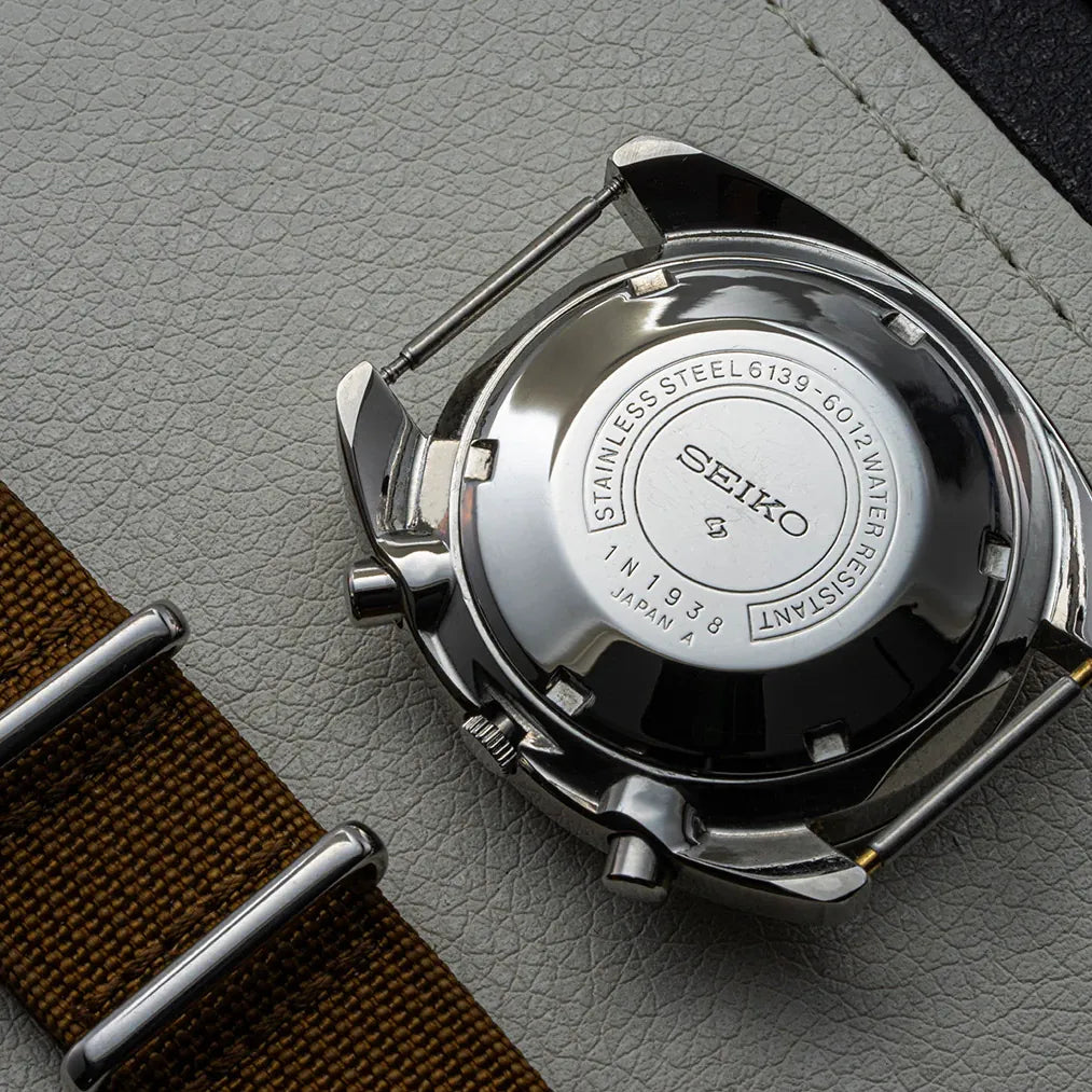 Seiko Ref. 6139-6012, Cal. 6139, Men’s Chronograph Vintage Watch, 1971 – movement close-up