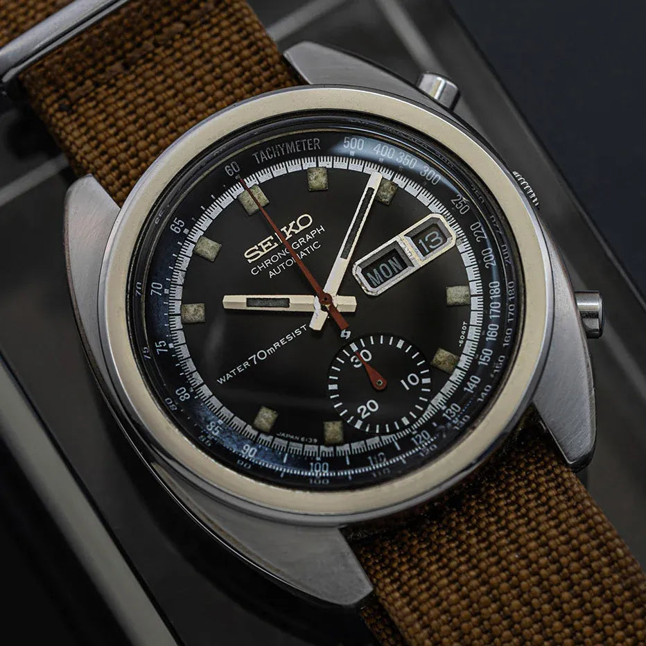 Seiko Ref. 6139-6012, Cal. 6139, Men’s Chronograph Vintage Watch, 1971 – front view
