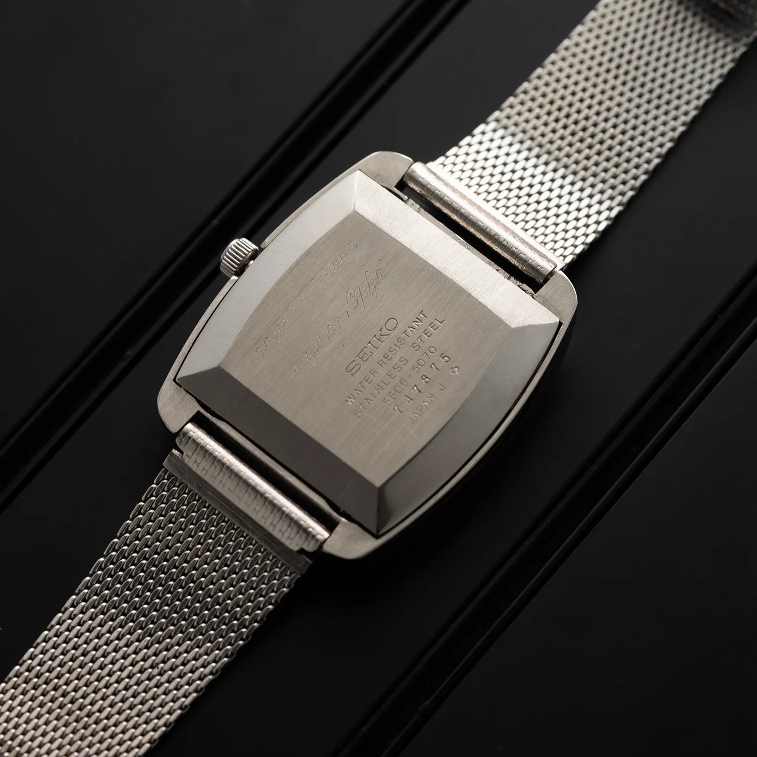 Seiko LM 5606-5070, Men's Automatic, 1977 Caseback