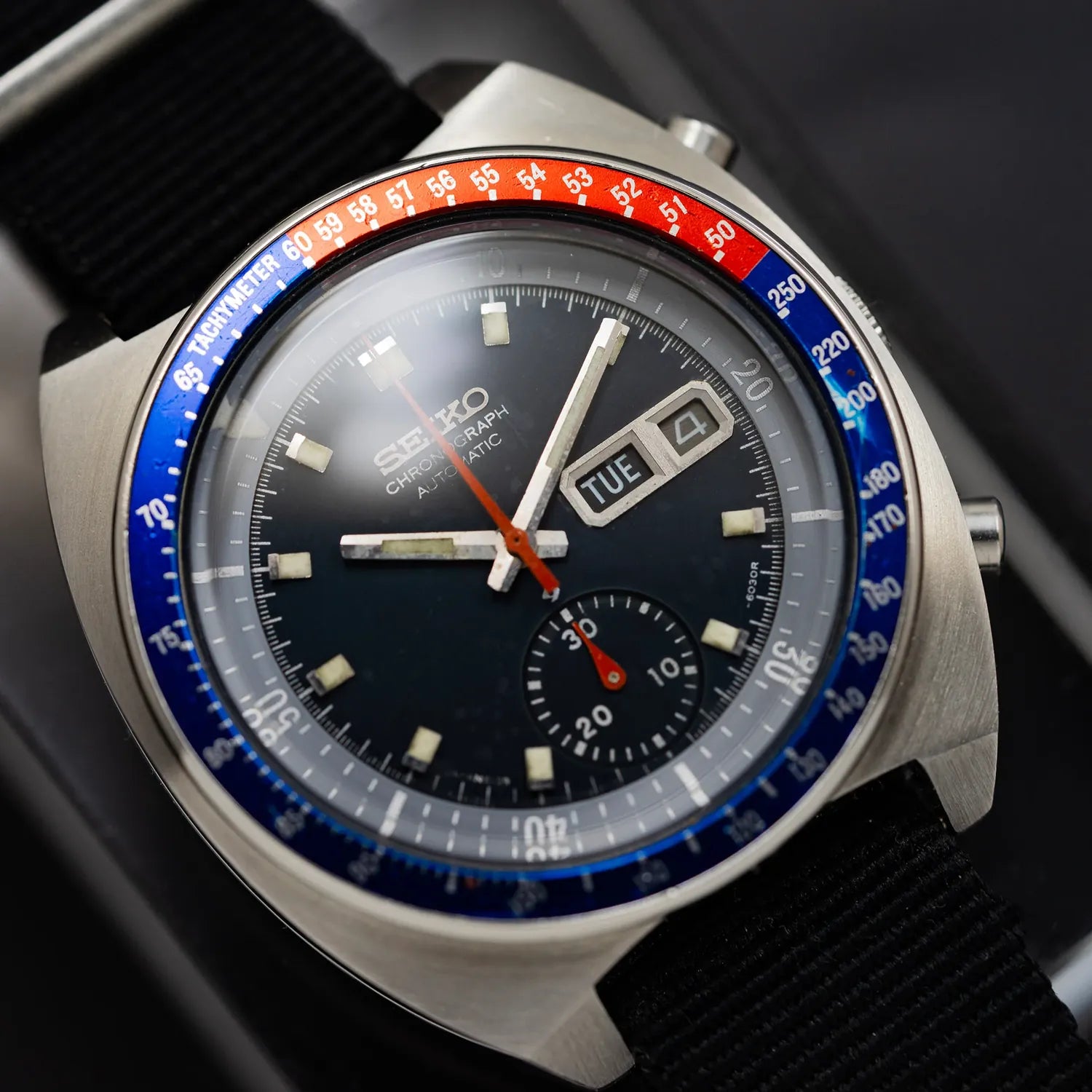 Seiko Pogue, Ref. 6139-6002, Cal. 6139, Men’s Chronograph Vintage Watch, 1977 – front view