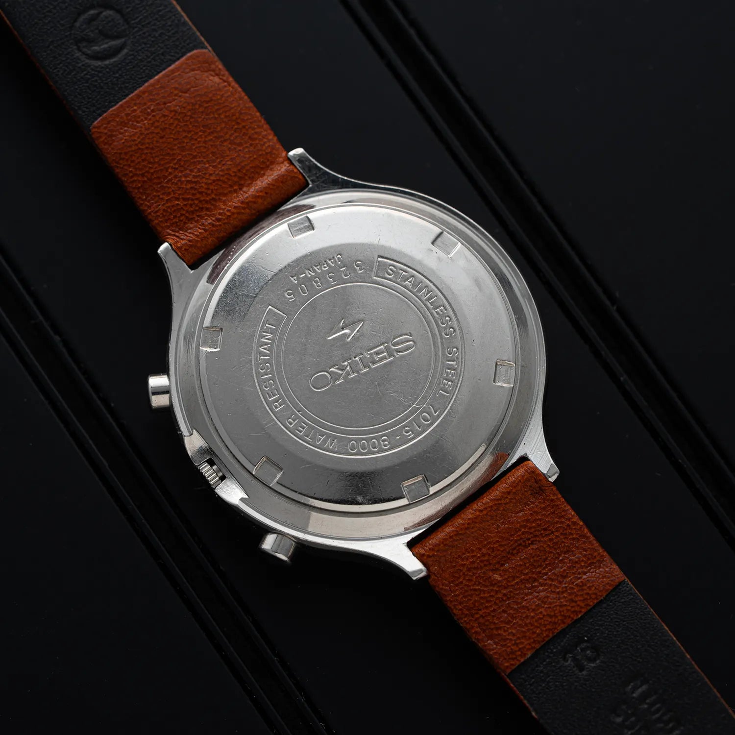 Seiko 5 Speed-Timer, 7015-8000 Chronograph Vintage Watch Case Back