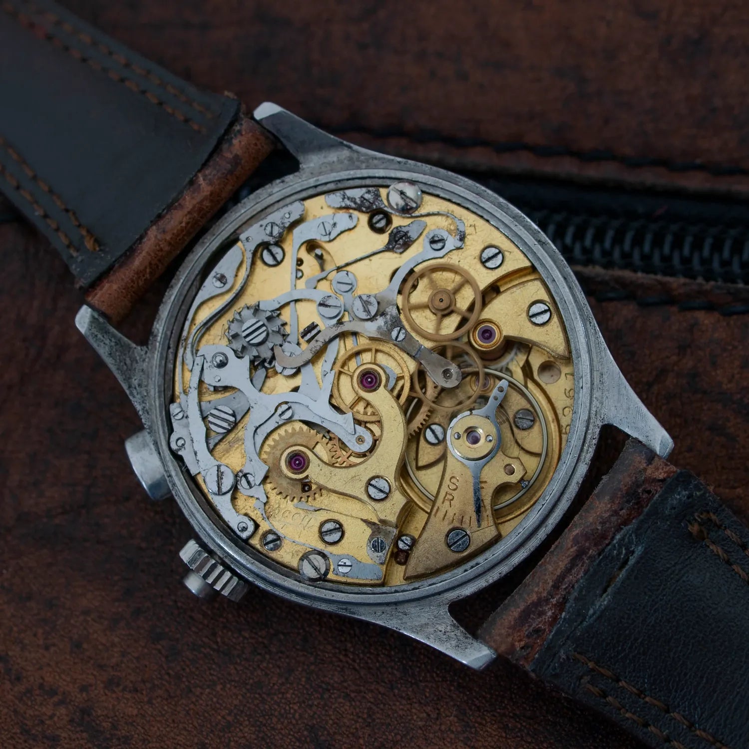 Tissot Chronograph 15TL – dial macro detail