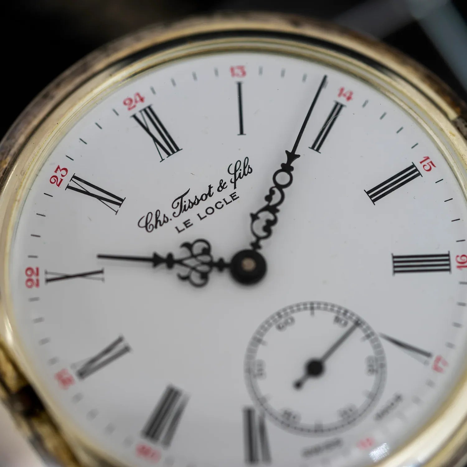 Tissot Le Locle Pocket Watch – dial close-up