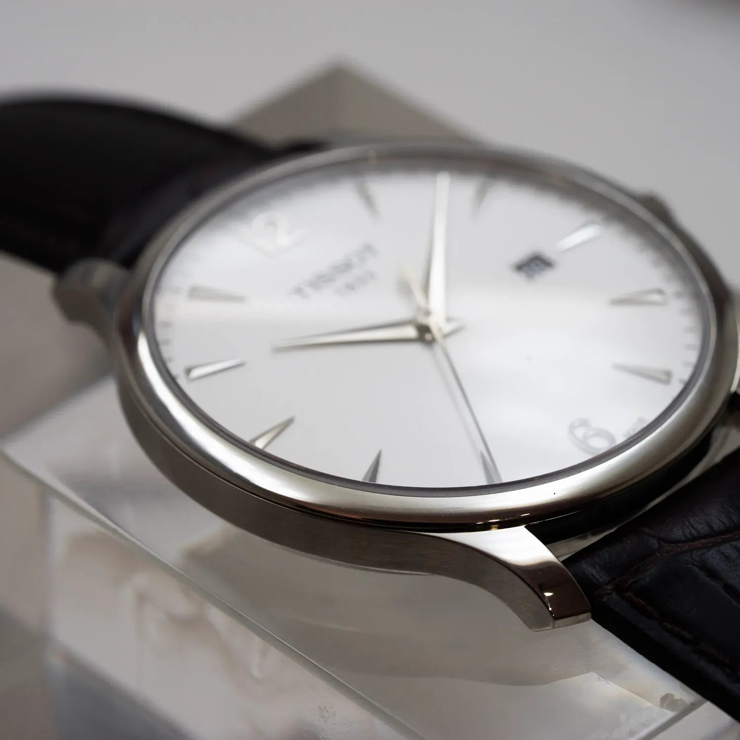 Tissot Ref. T063610A, Men's Dress Watch – side view alternative angle