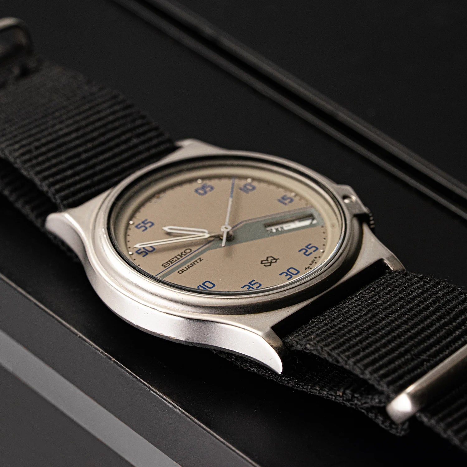 Seiko SQ, Ref. 5H23-6230, Cal. 5H23, Men’s Quartz, 1987 case