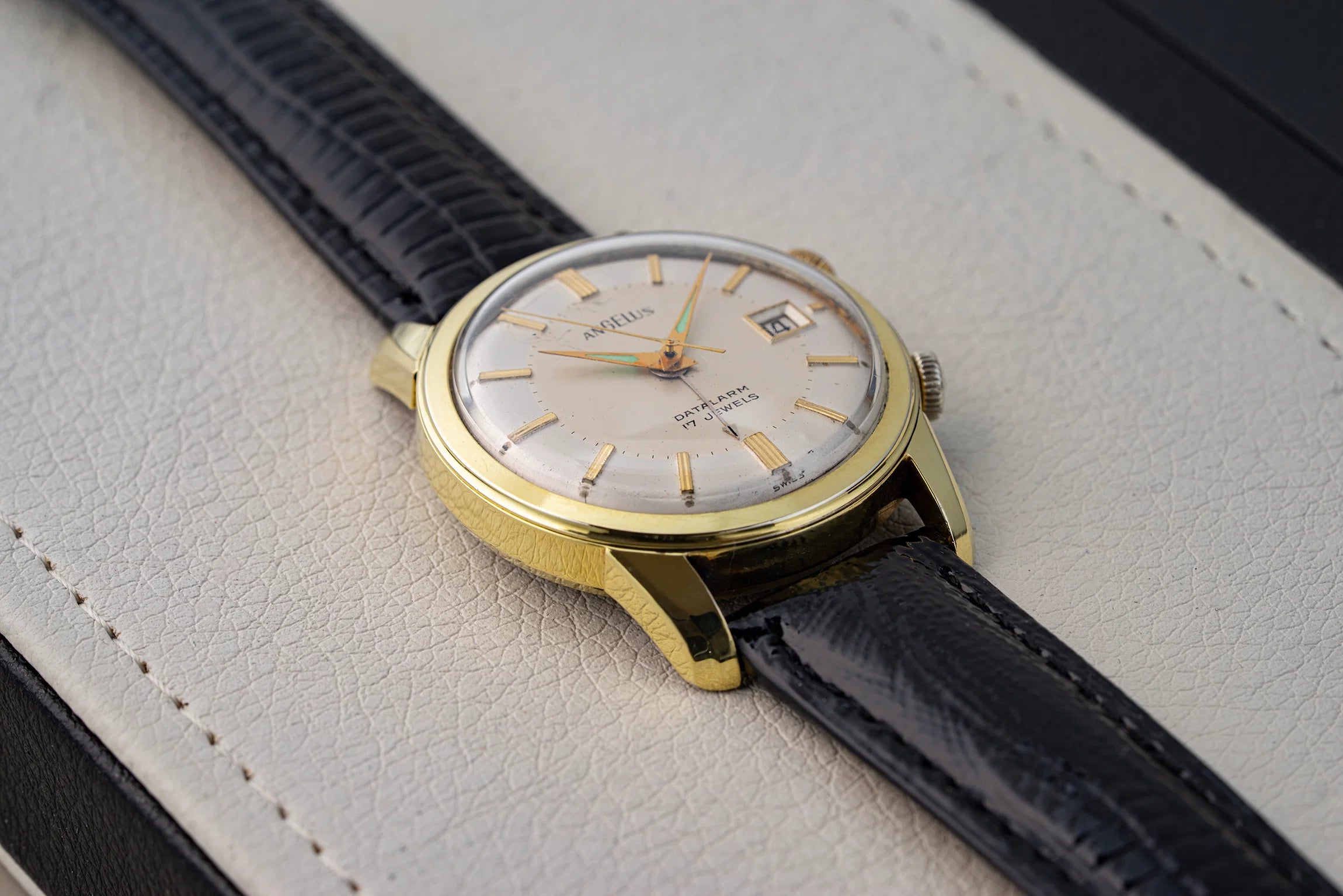 Angelus Datalarm, Ref. 10/11B, Cal. AS 1568N, Men’s Watch, 1958