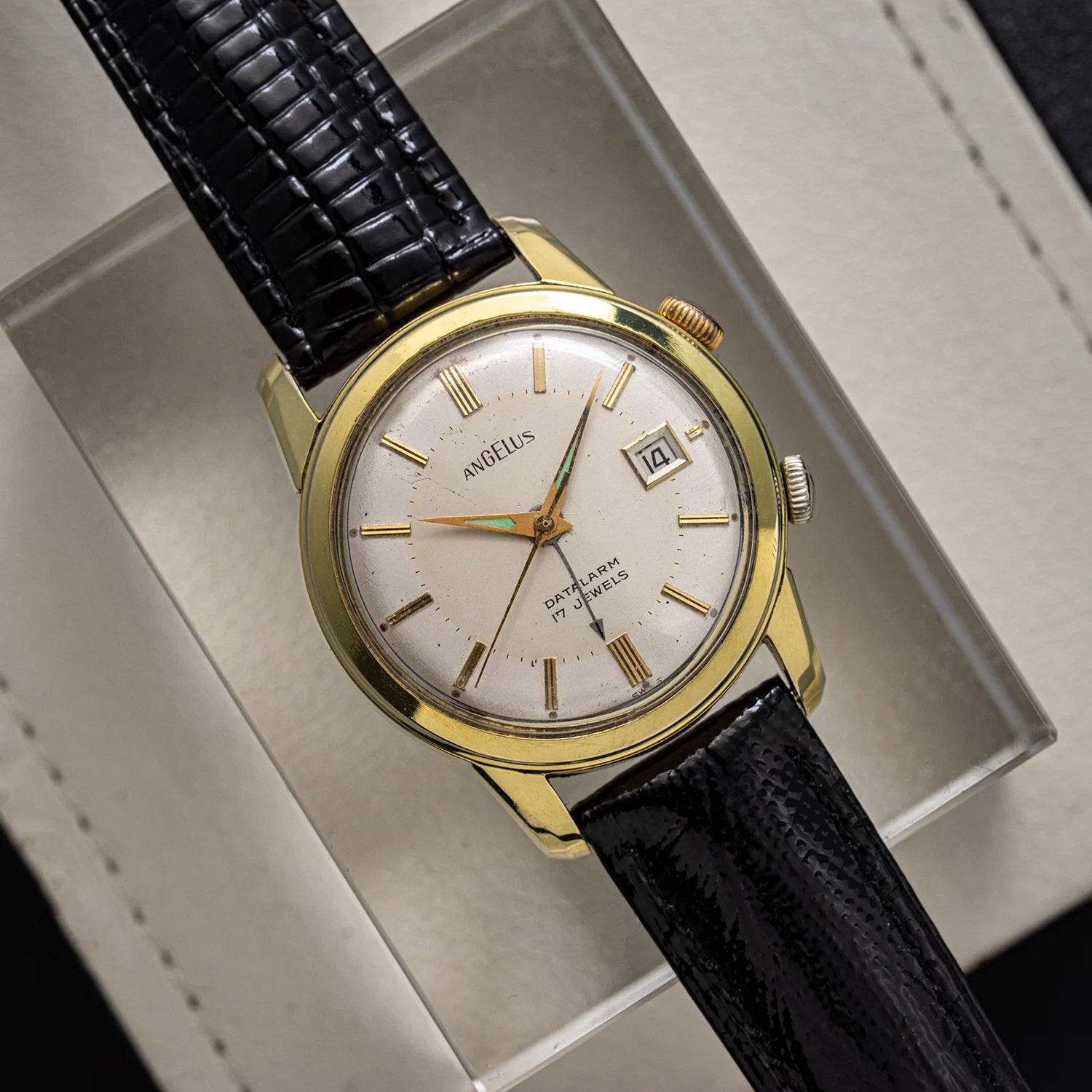Angelus Datalarm, Ref. 10/11B, Cal. AS 1568N, Men’s Watch, 1958
