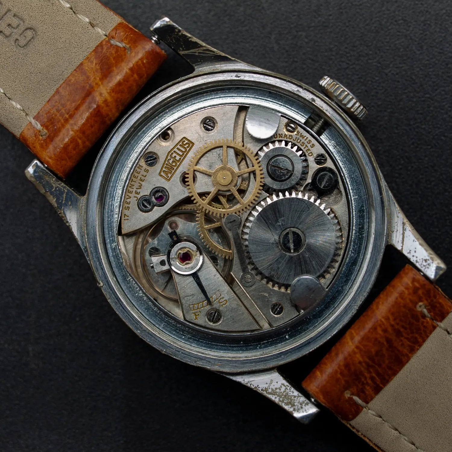 Angelus Ref. 738 – dial close-up
