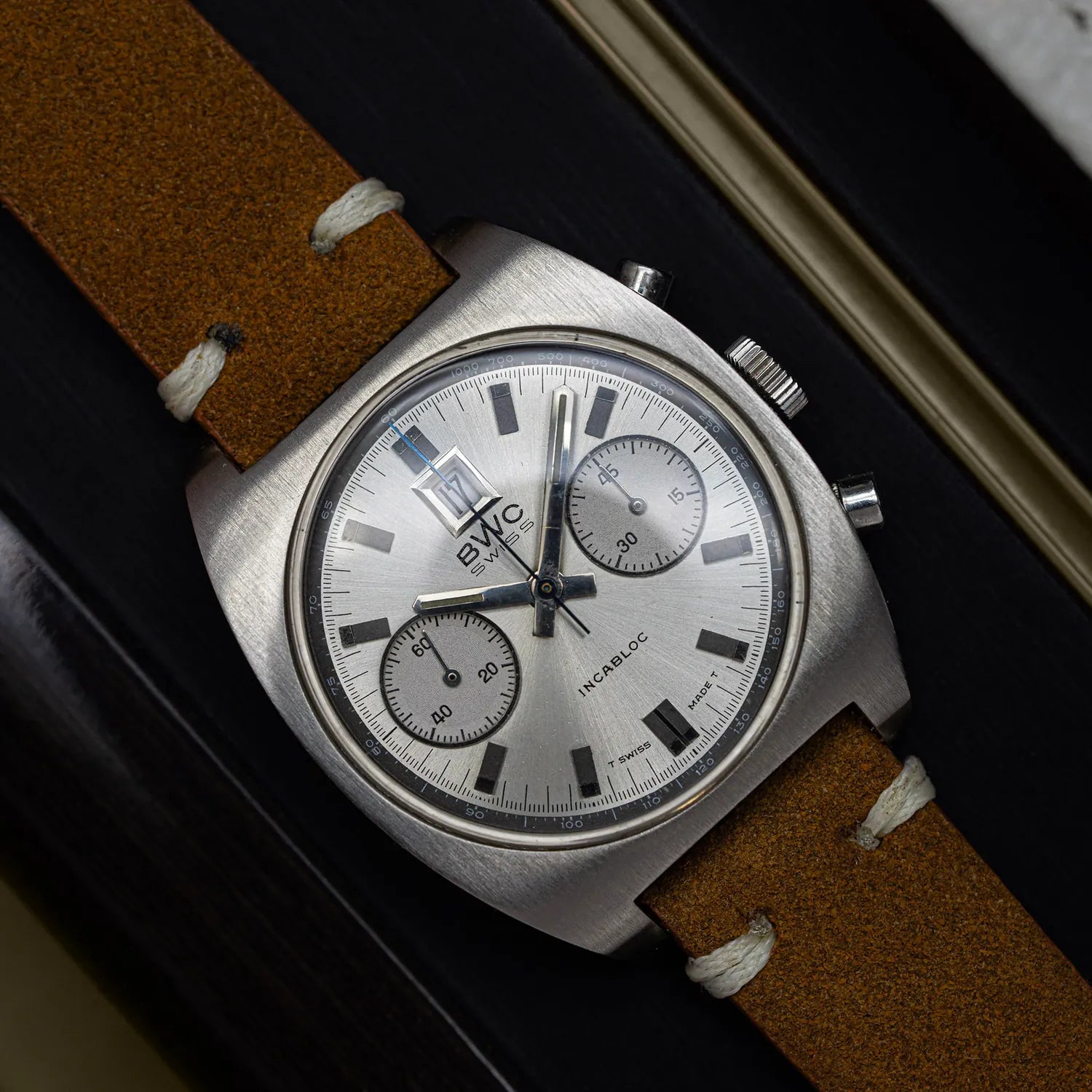 BWC Vintage Chronograph Cal. Landeron 187 – front view