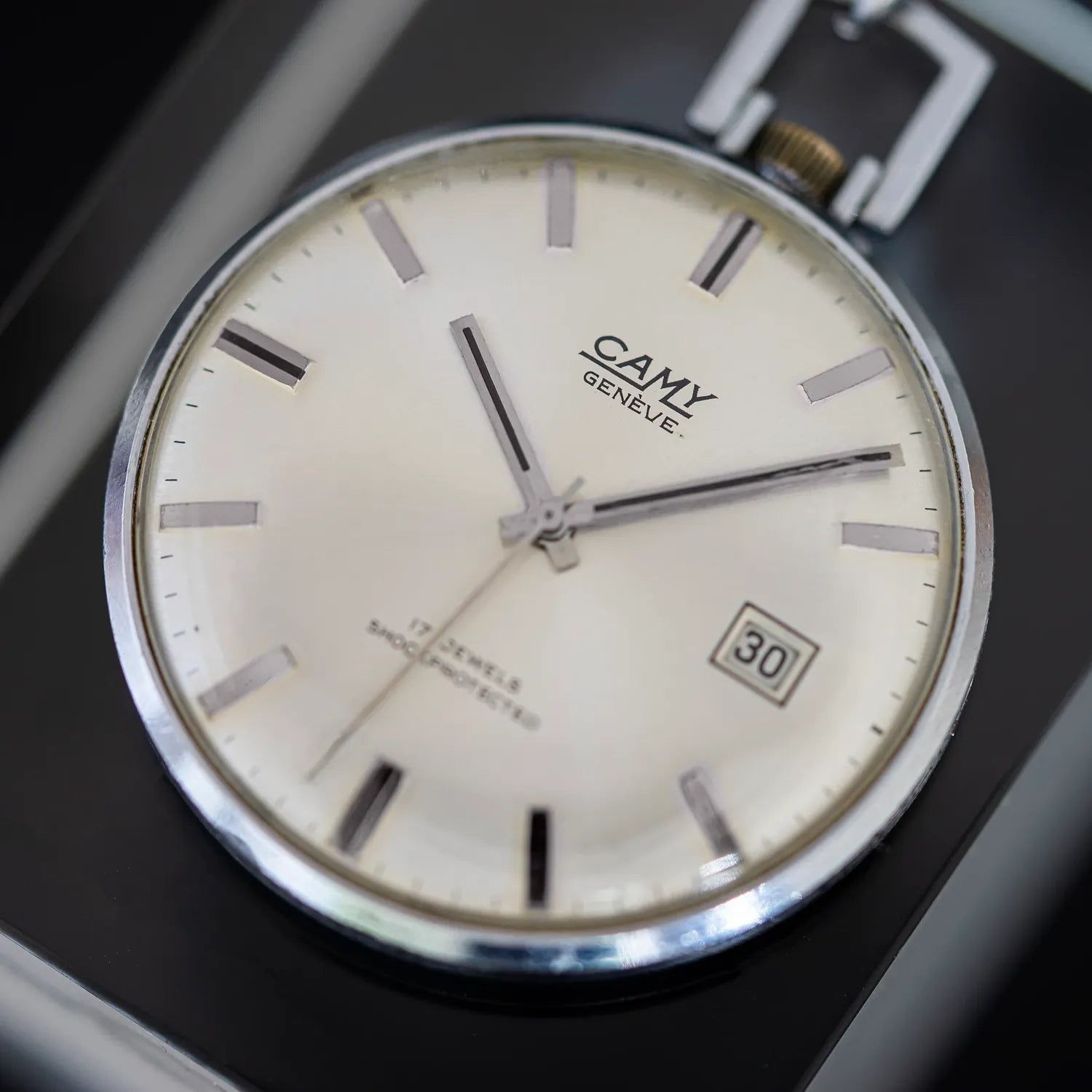 Camy Pocket Watch Ref. 7342 Cal. FHF ST 96-4 – dial close-up