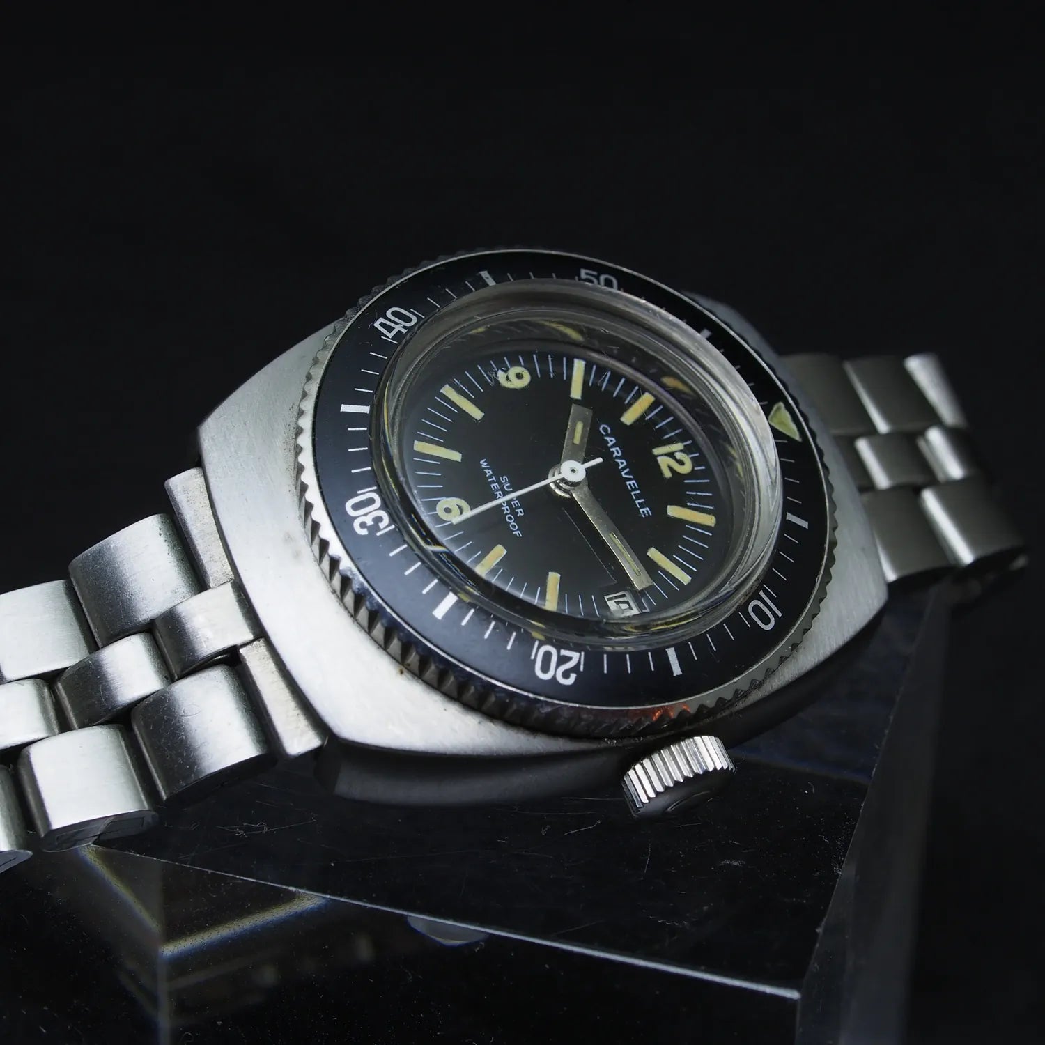 Caravelle Super Waterproof Diver Automatic – side view