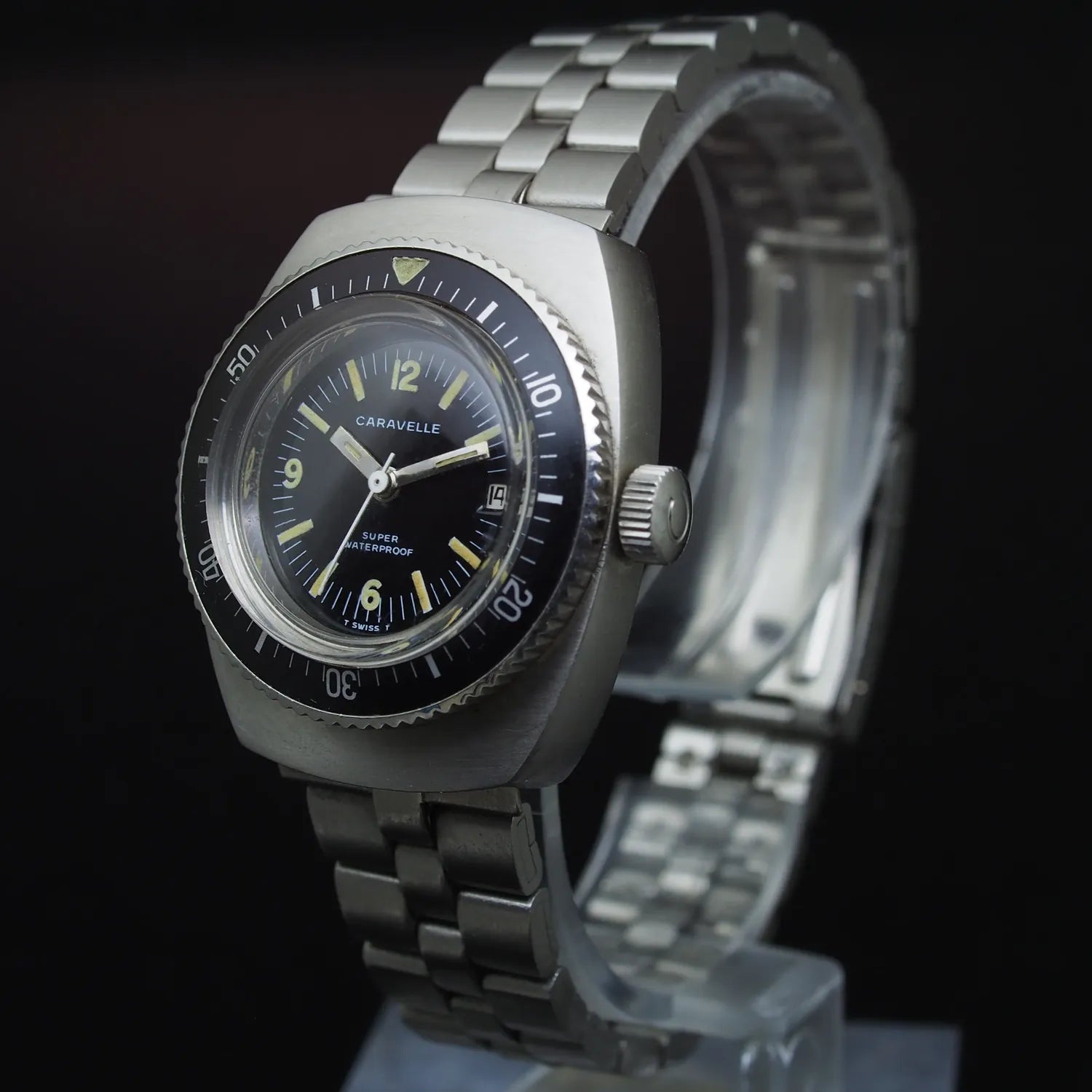 Caravelle Super Waterproof Diver Automatic – front view