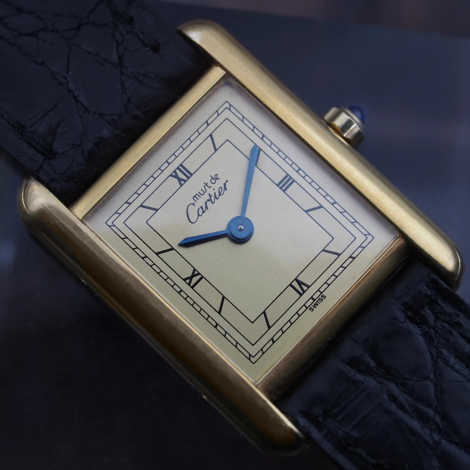 Cartier Tank Ref. 3 66001 Argent 925 Plaque 20m – front view