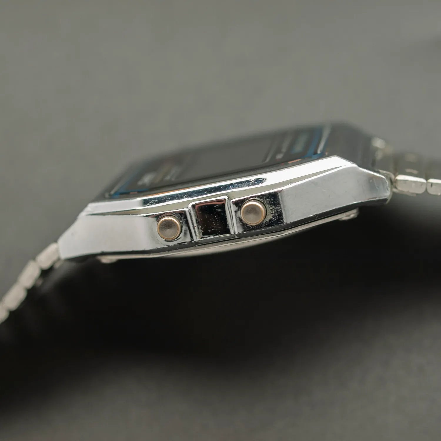 Casio A159W. Module 593 – dial close-up