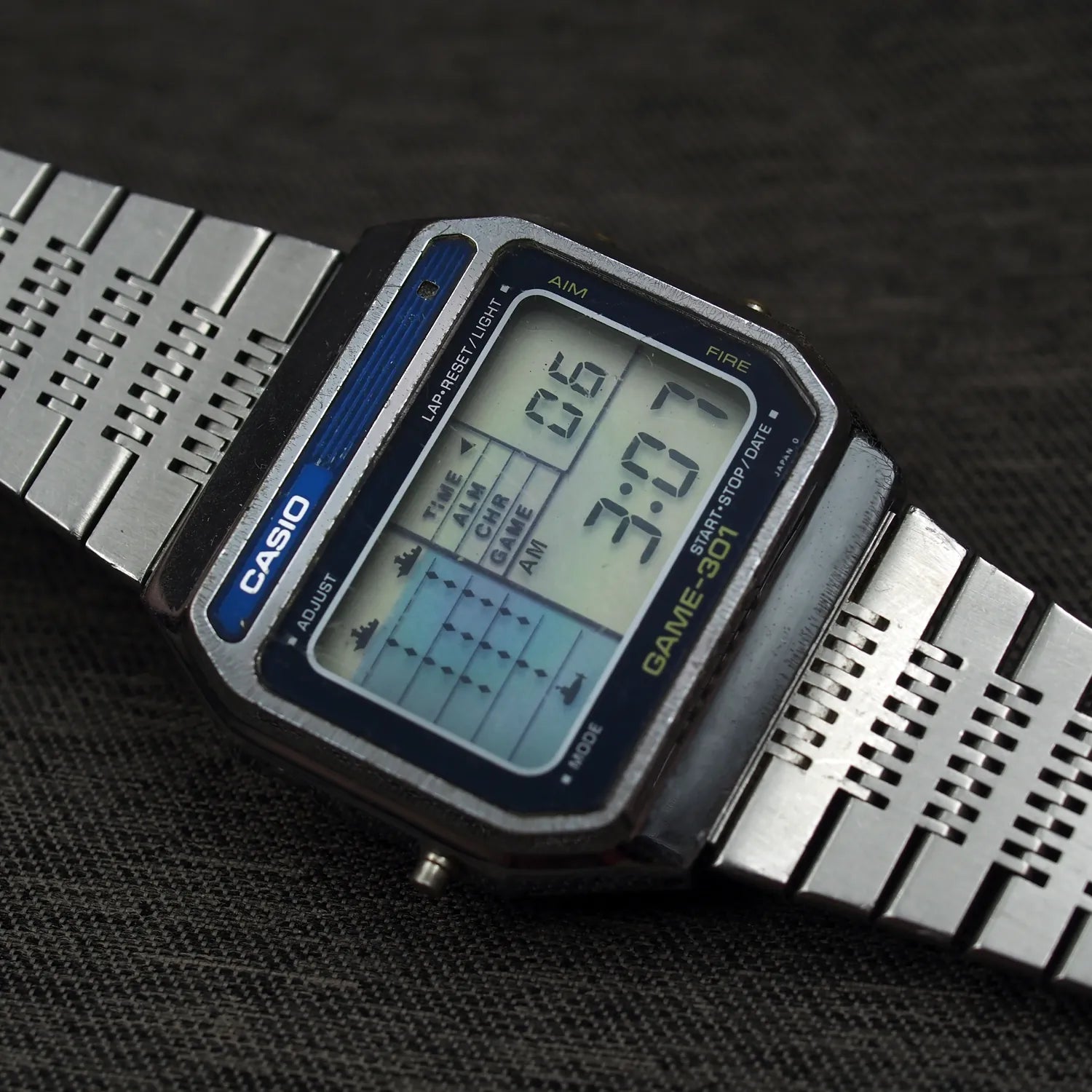 Casio GM-301, Module 222 – dial close-up