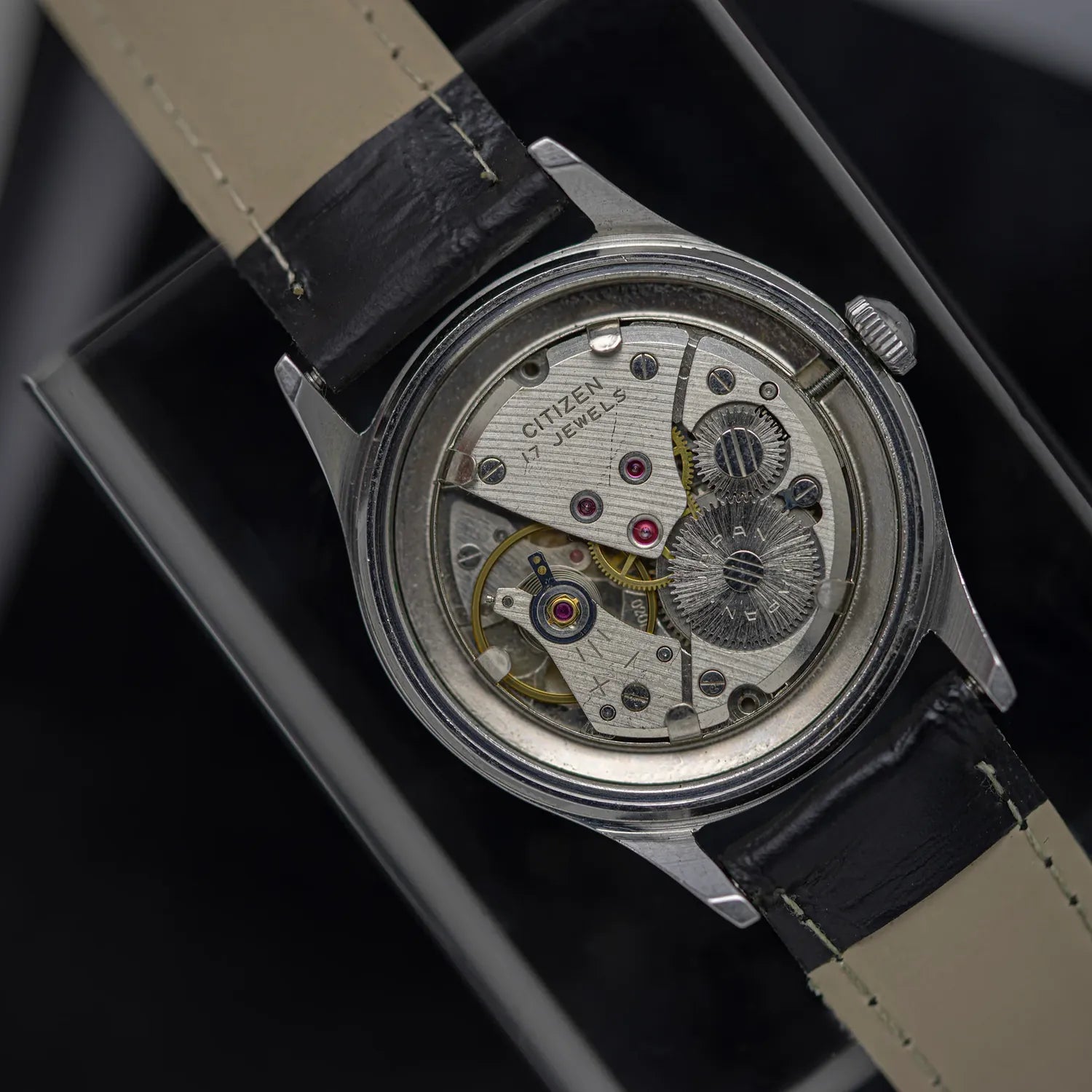 Citizen Men's Dress Watch Ref. 63-5537, Cal. 0201 – back case
