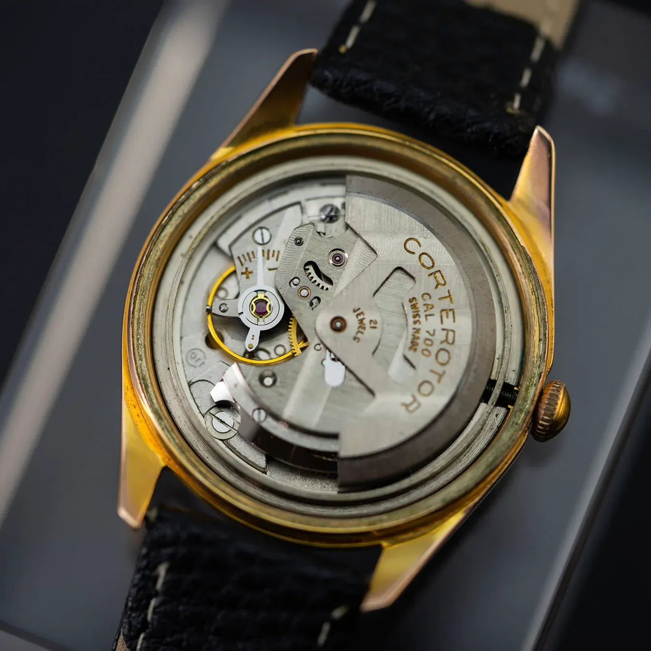 Cortebert  Corterotor Automatic – dial close-up