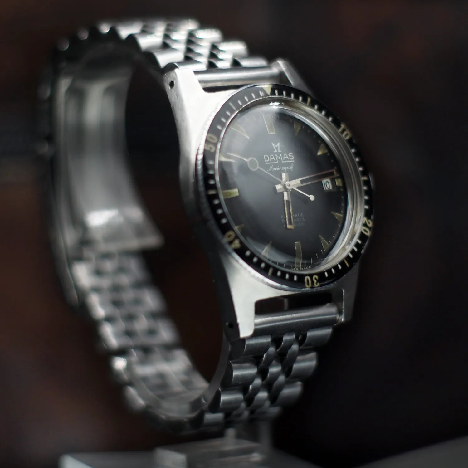 Damas Marinograf Vintage Diver Ref. 3754 – back case