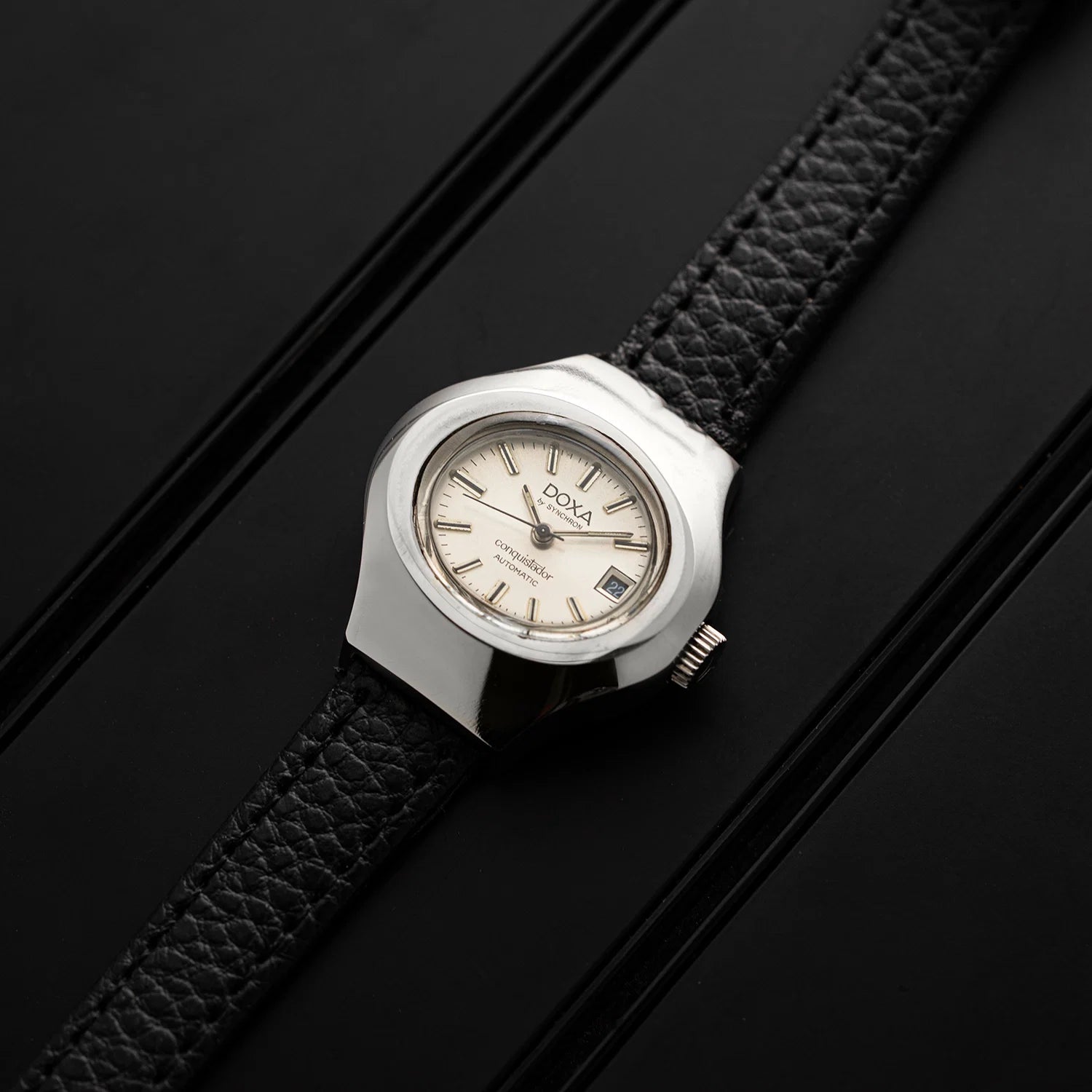 Doxa Conquistador, Ref. 684415, Cal. ETA 2651, Women’s, 1974 Front view