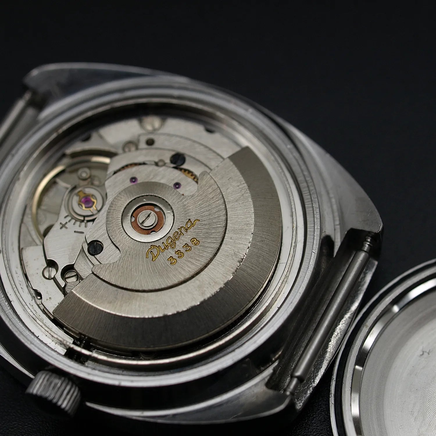 Dugena Monza Automatic Ref.251, Cal. 3338 – side view