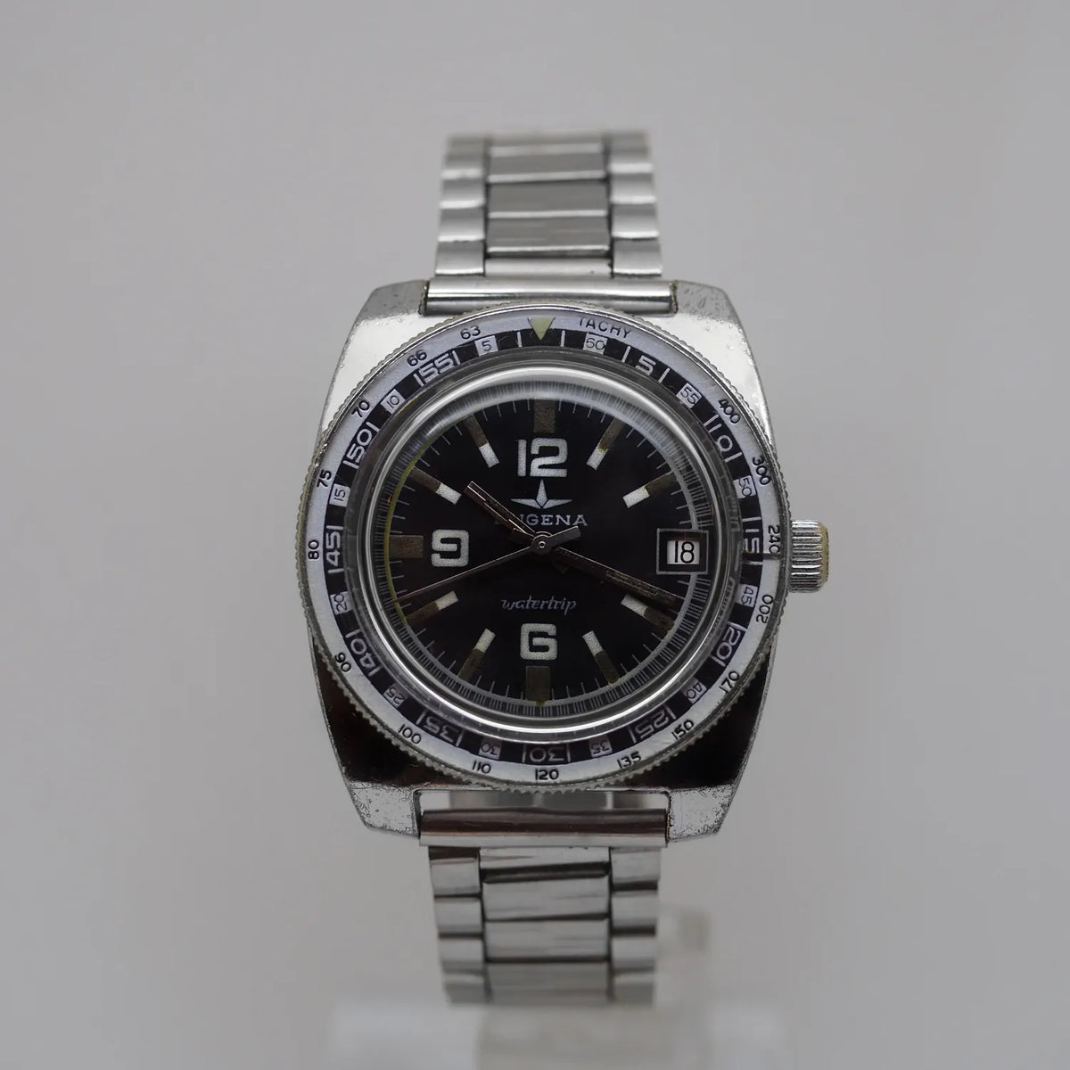 Dugena Watertrip, Cal. 3605 – dial close-up