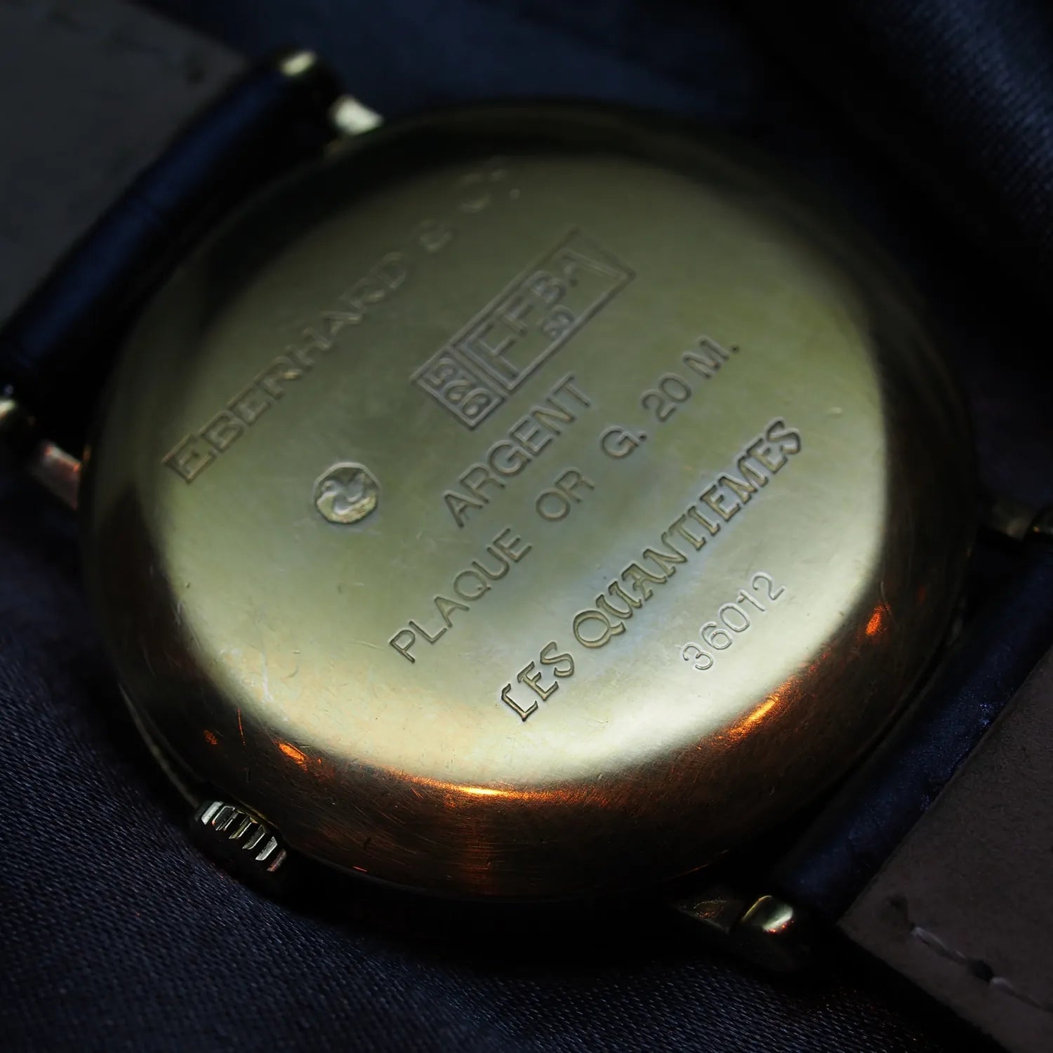 Eberhard And Co. Les Quantiemes Ref. 36012. Annual Calendar – back case