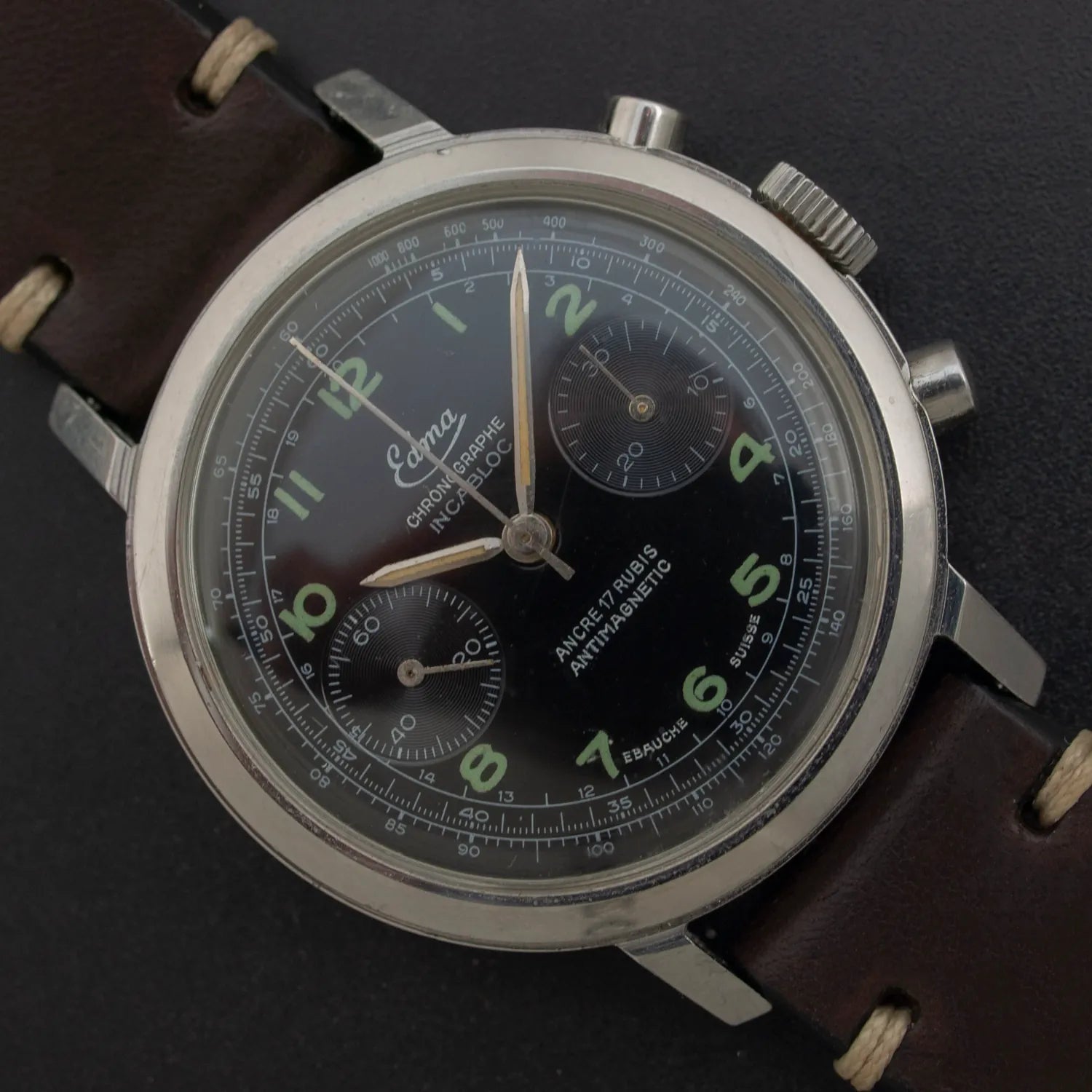 Edma Chronograph Cal. 7733 – side view