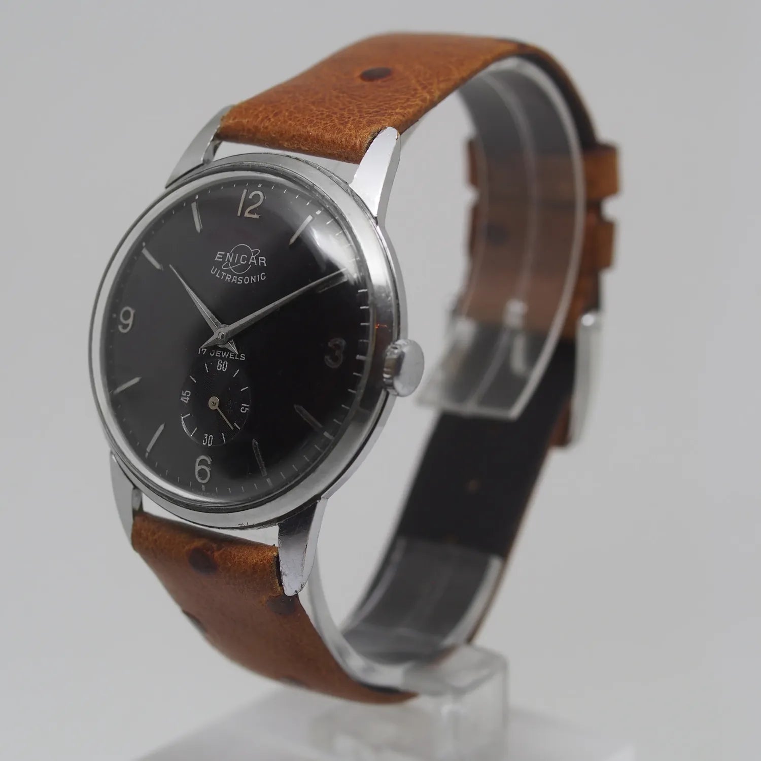 Enicar Ulstrasonic Ref. 100/109 – dial close-up