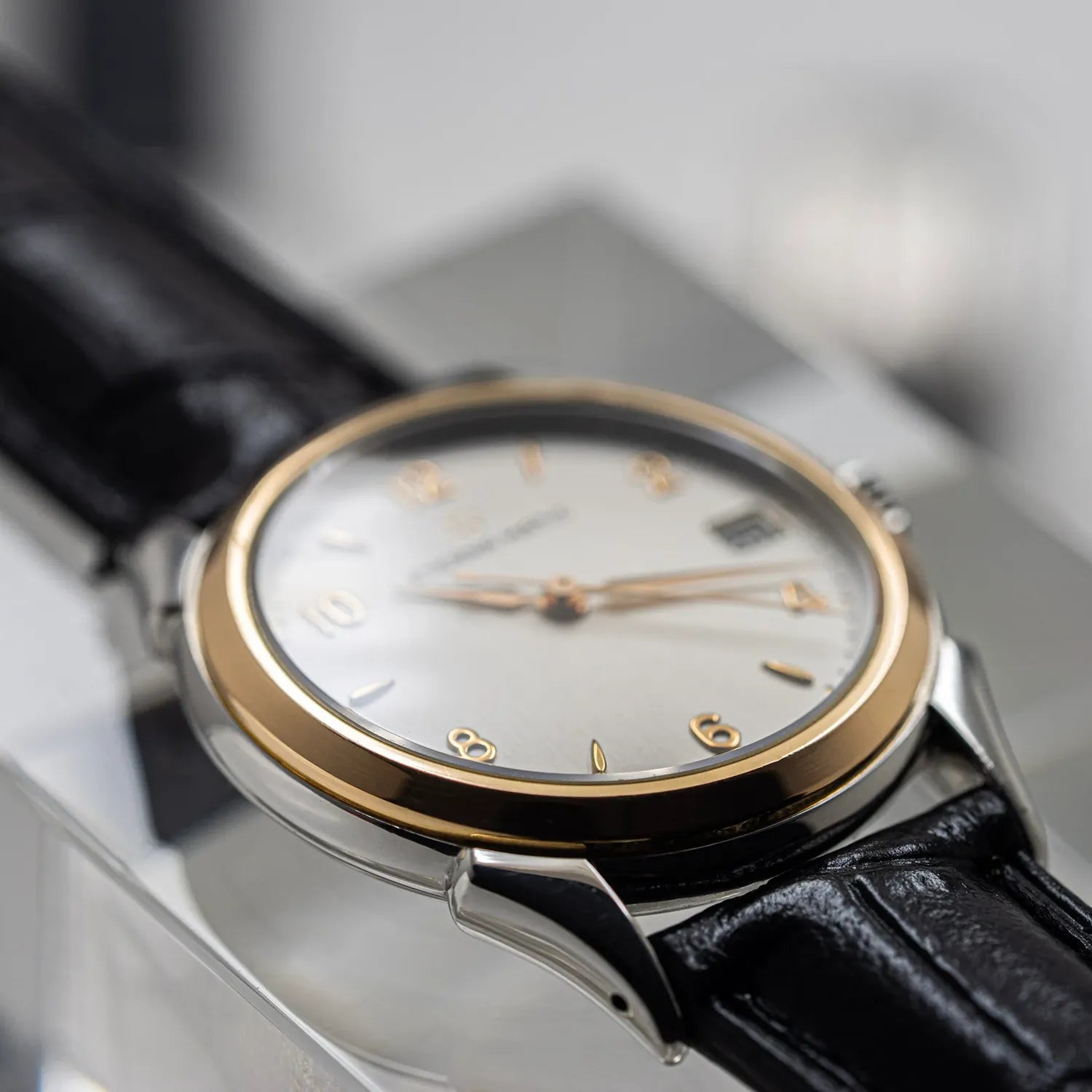 Eterna Matic 1948 Ref. 8400.47 Solid Gold and St. Steel – side view