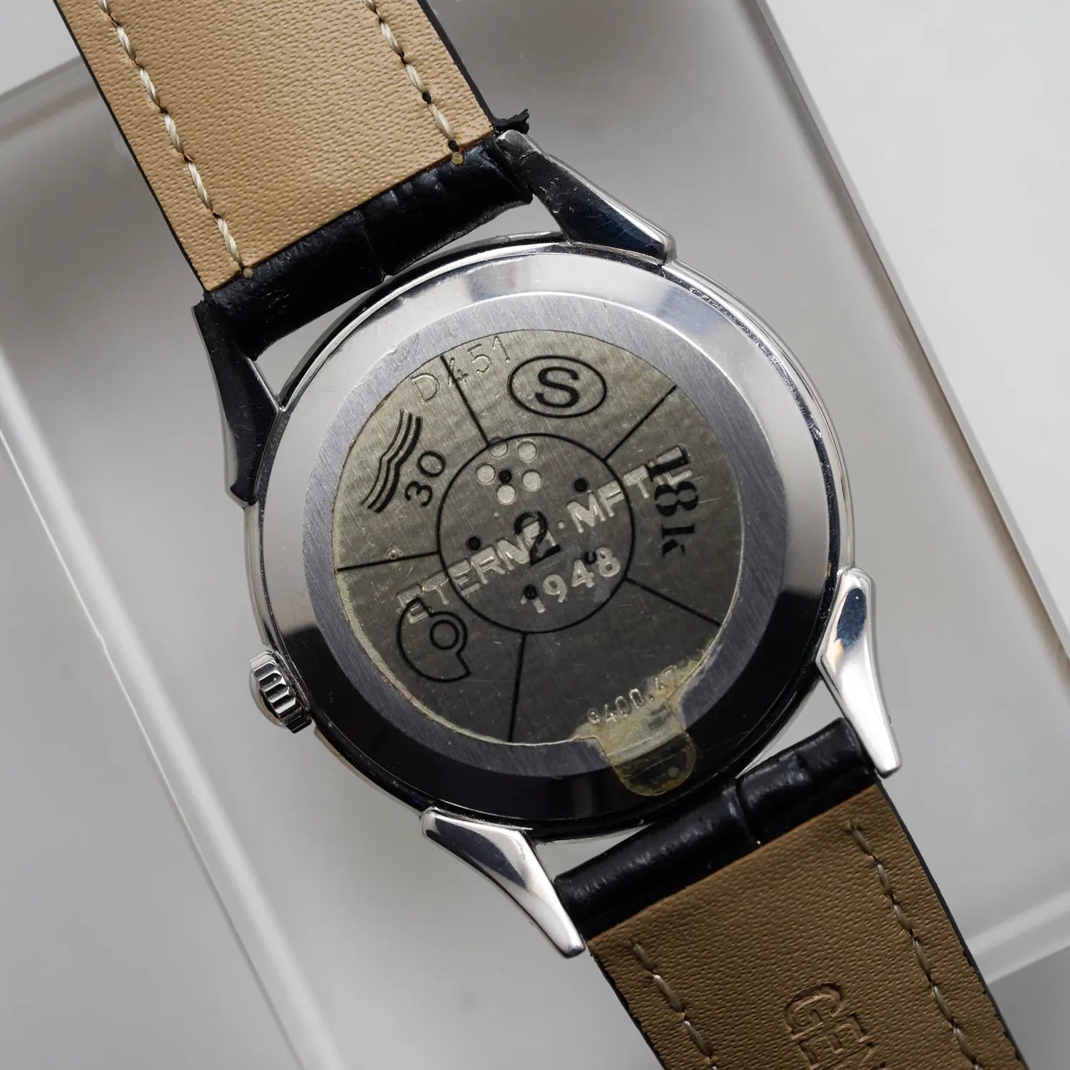 Eterna Matic 1948 Ref. 8400.47 Solid Gold and St. Steel – side view alternative angle