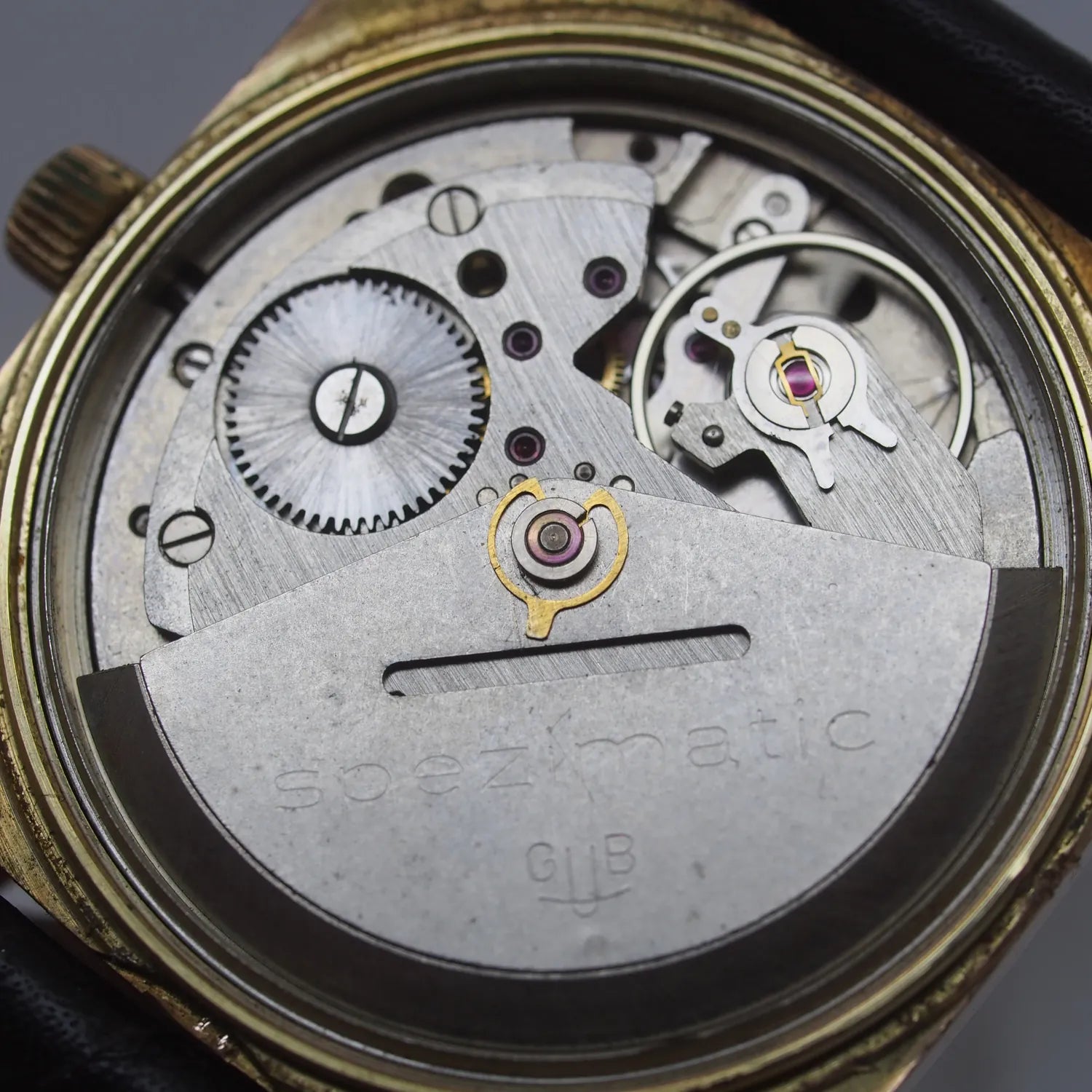 Glashutte Spezimatic Bison Automatic – dial close-up