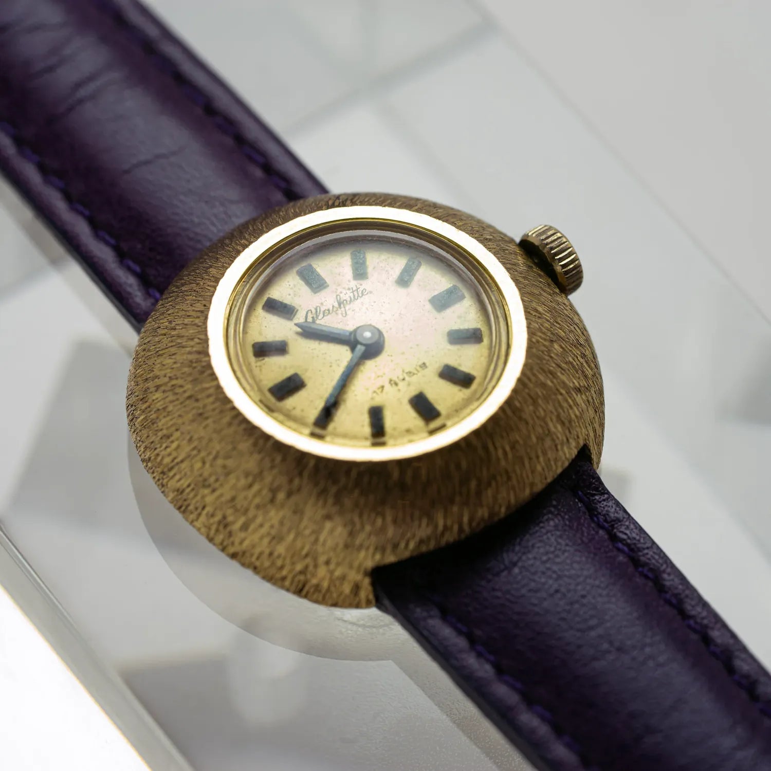 Glashutte Women's Vintage Watch – side view alternative angle
