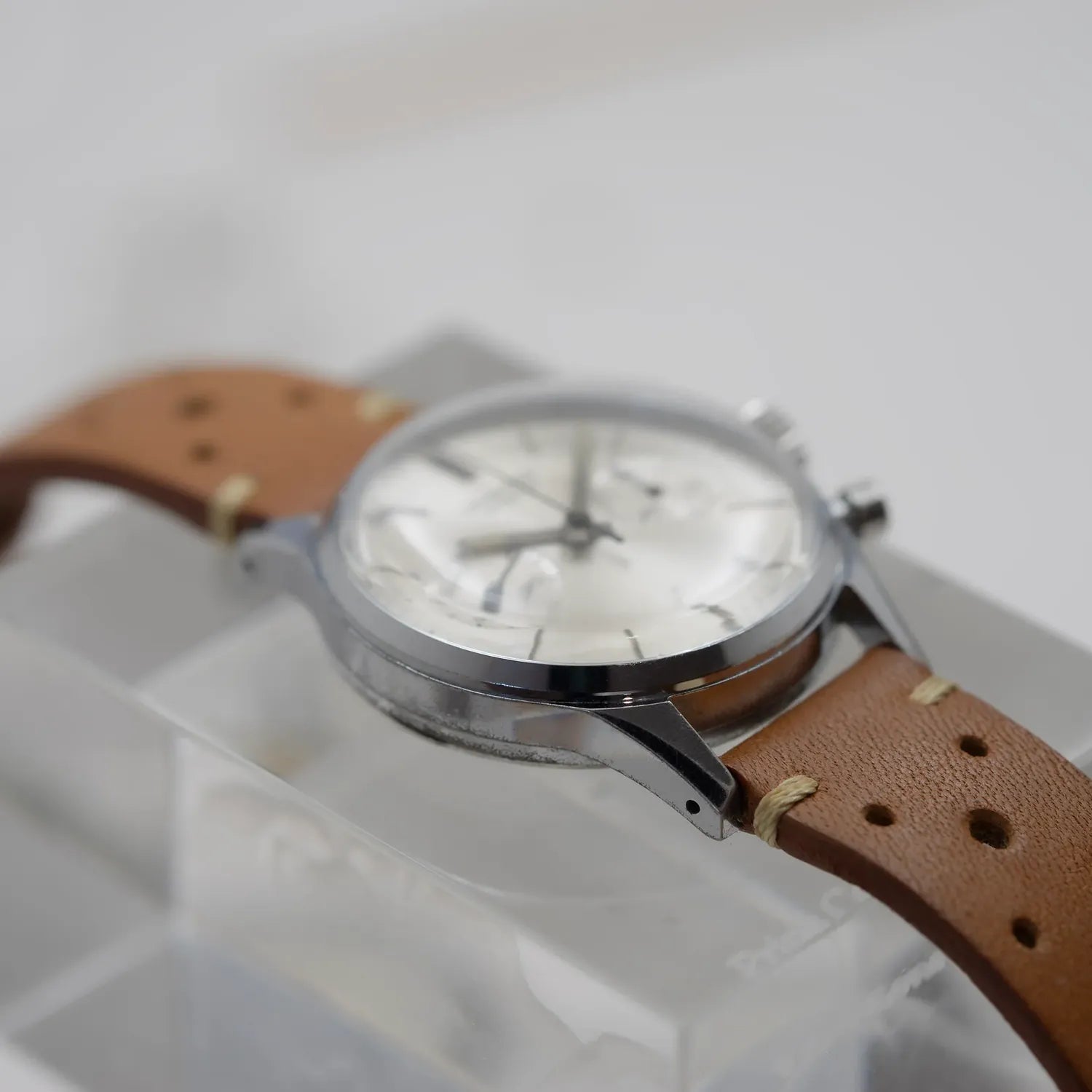Heuer Leonidas Pre Carrera Landeron 248 – side view