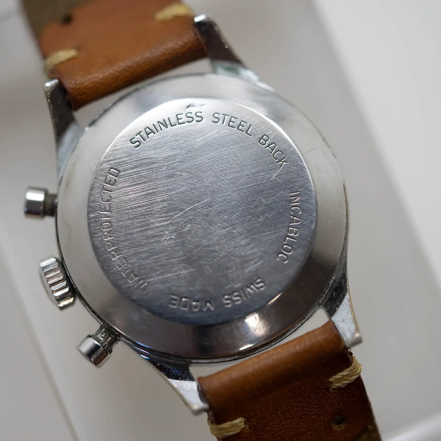 Heuer Leonidas Pre Carrera Landeron 248 – strap detail