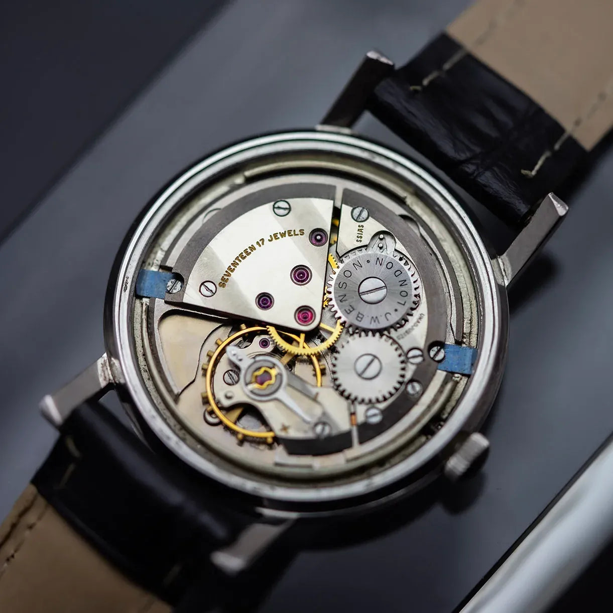 J. W. Benson London – dial close-up