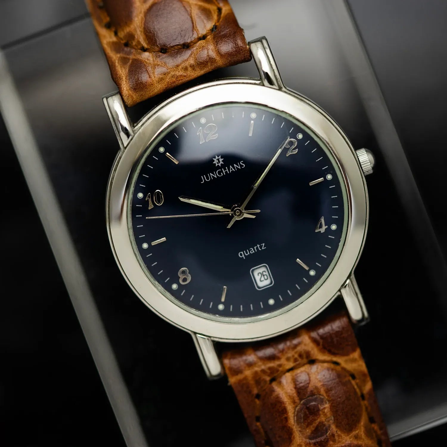 Junghans Stainless Steel Quartz – front view