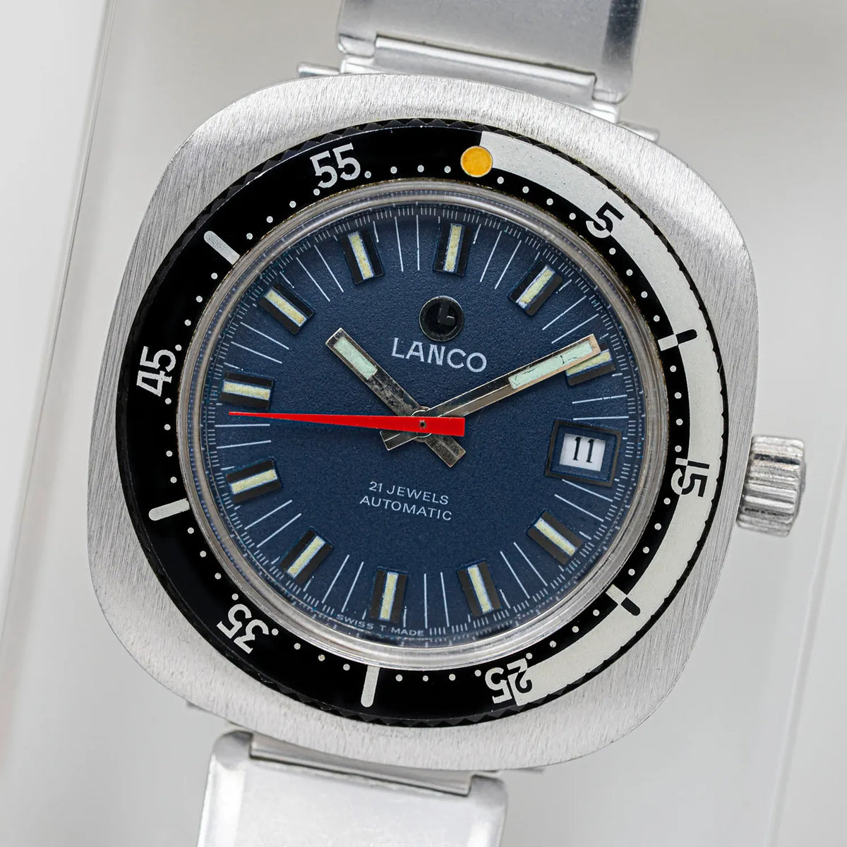 Lanco Diver Automatic Vintage Men's Watch – front view