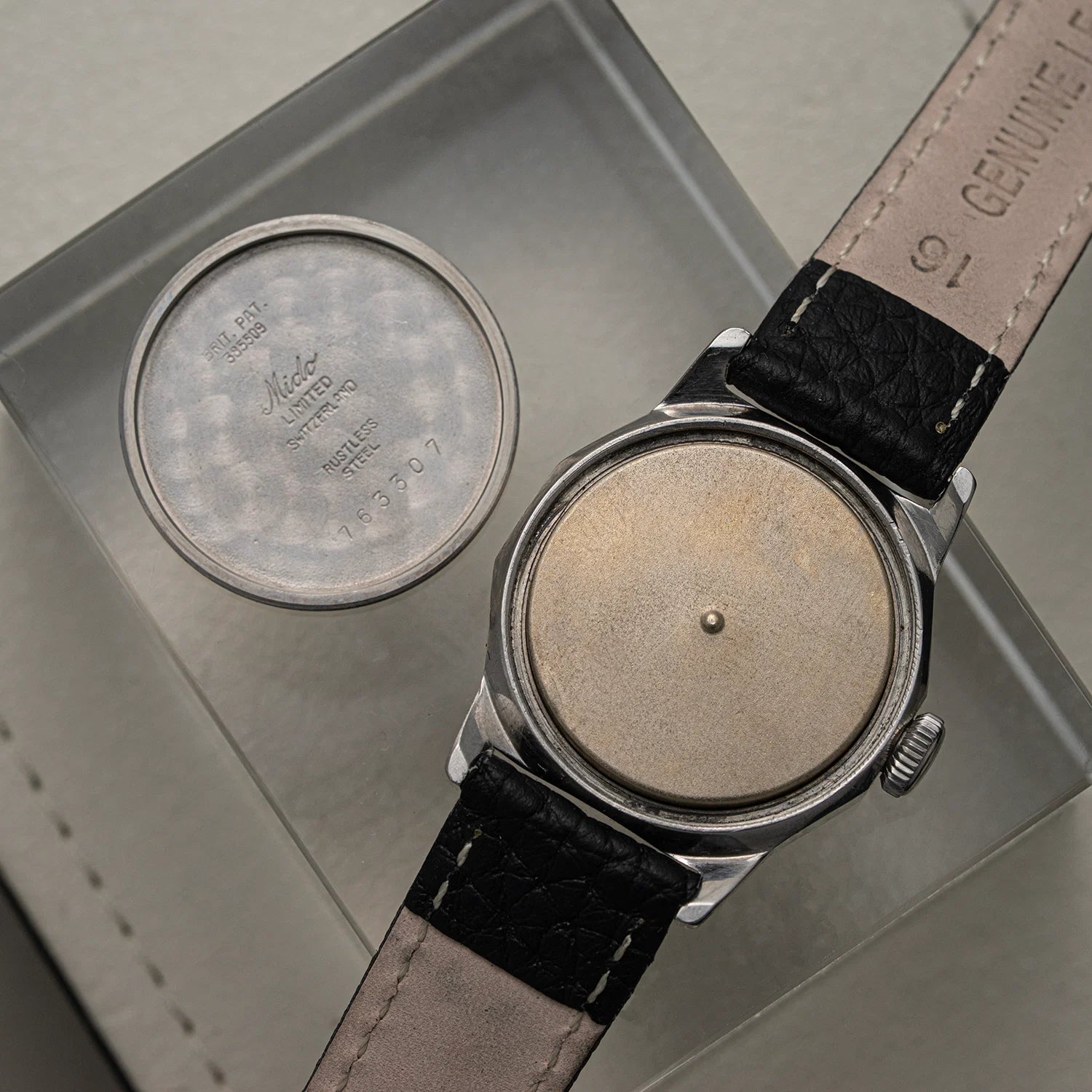 Mido Multifort Limited, Men’s Vintage Military Watch, 1940 back