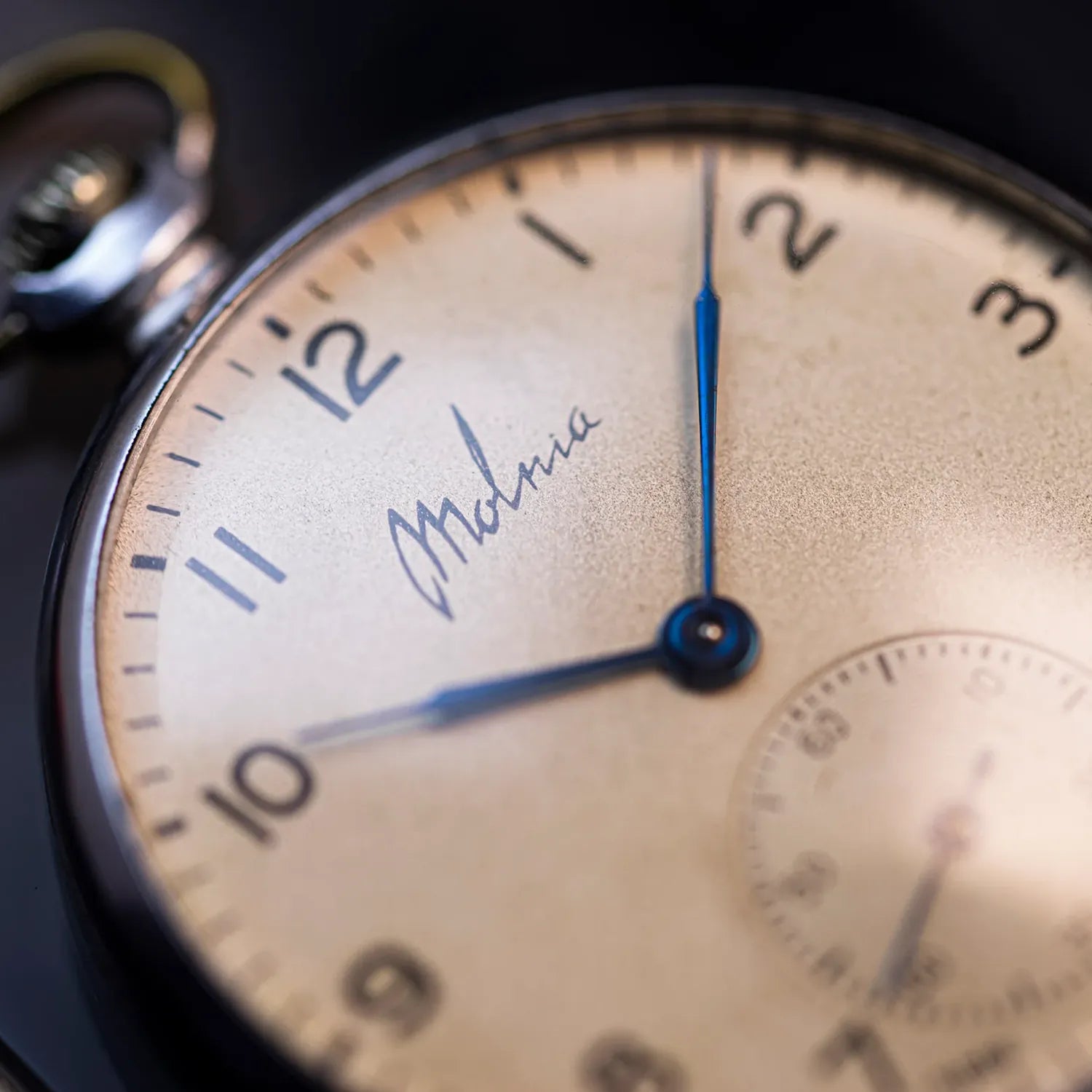 Molnia Pocket Watch Cal. 3602 – dial close-up